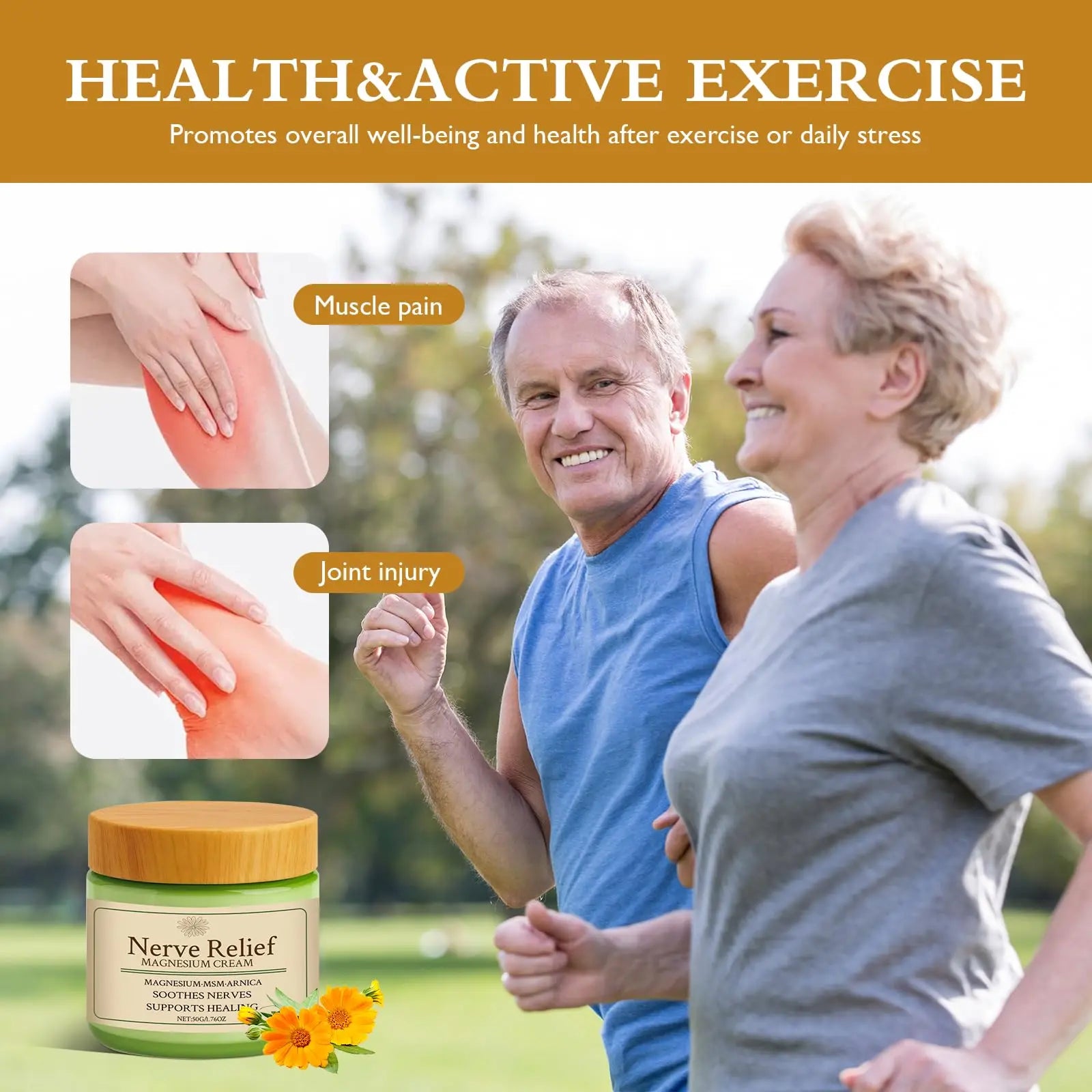Vincofoo Nerve Relief Magnesium Cream with MSM & Arnica, Soothes Nerves & Daily Soothing Support Vincofoo uk supplements