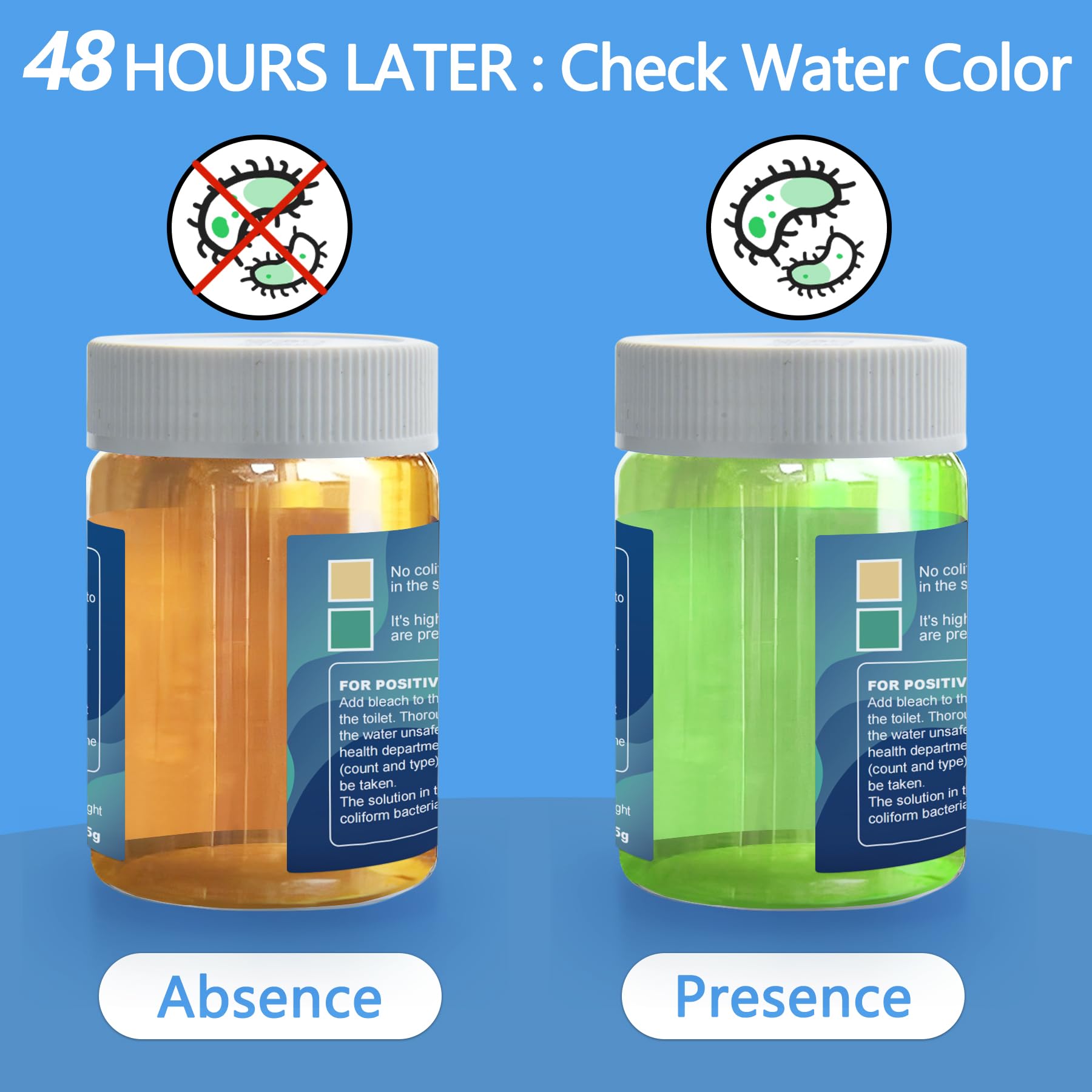 Coliform Bacteria Test Kit: 12-Pack Easy at-Home Well, Tap, Pool, Spring, Pond, Lake Drinking Water Quality Test FUNSWTM uk supplements