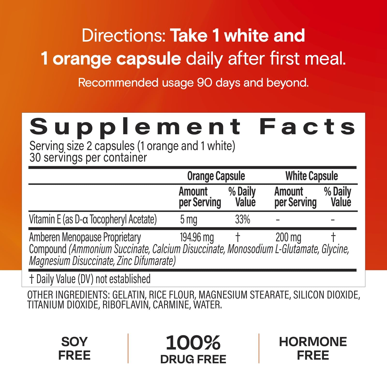 Amberen Menopause Supplement for Women, 60 Capsules, Clinically Proven, Helps Support Hormone Balance, Helps Relieve 12 Menopause Symptoms: Hot Flashes, Night Sweats, Mood Swings and More Amberen uk supplements