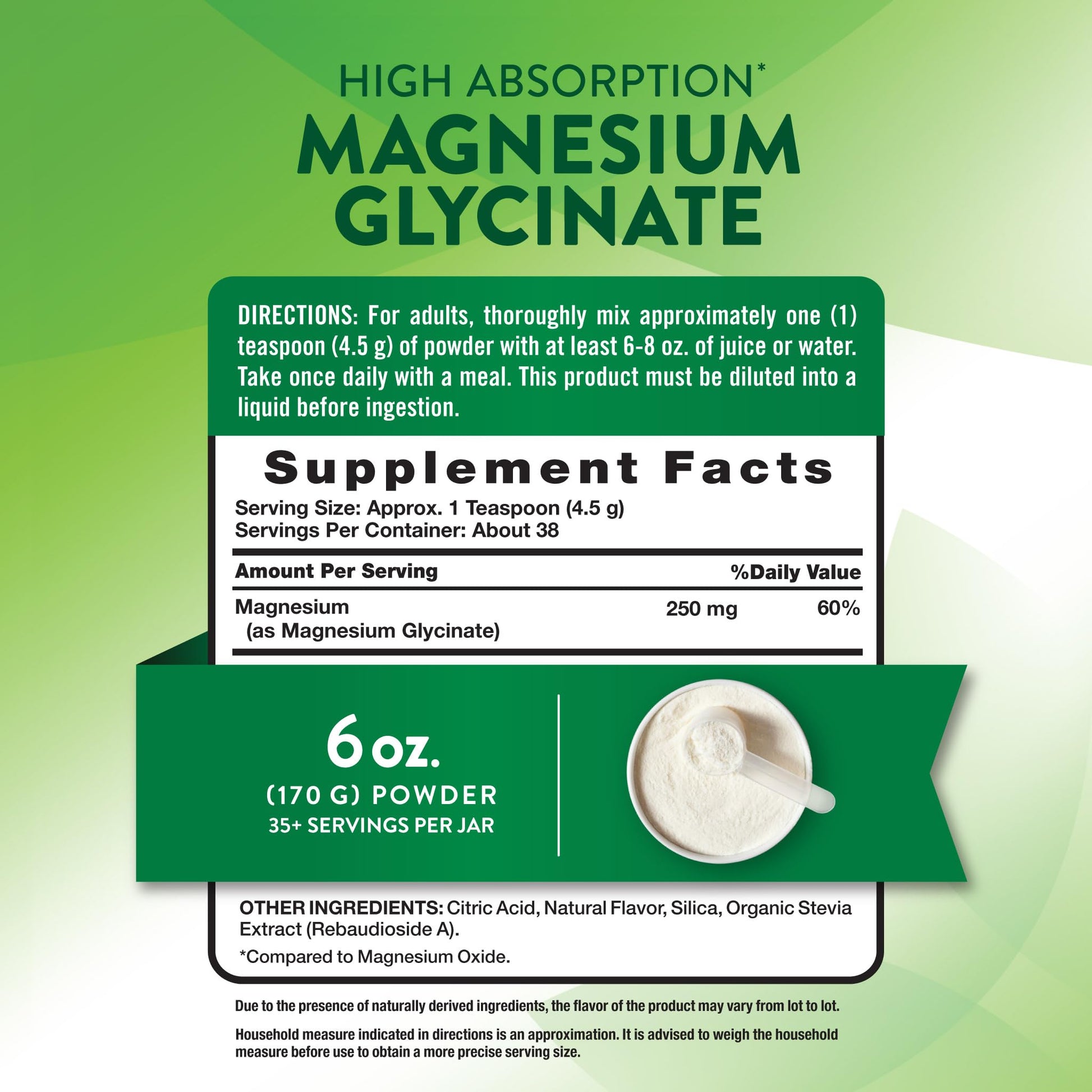 Nature's Truth Magnesium Glycinate Powder | 6 oz | Lemon Flavor | High Absorption | Vegan, Non-GMO, Gluten Free Supplement Nature's Truth uk supplements