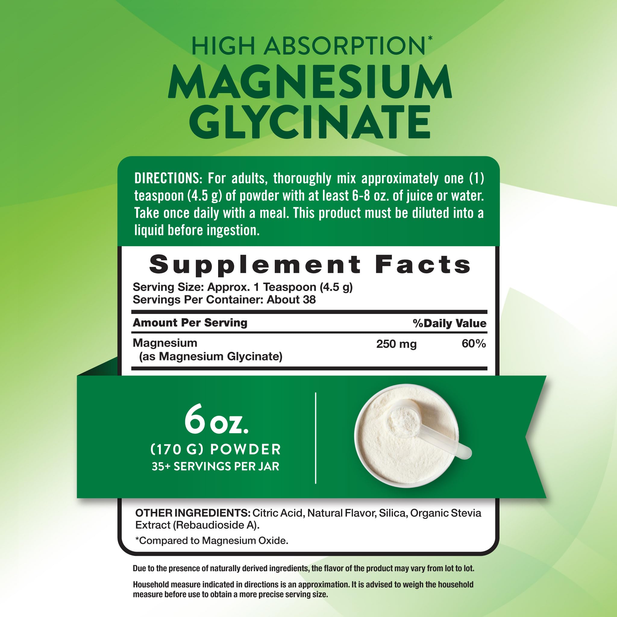 Nature's Truth Magnesium Glycinate Powder | 6 oz | Lemon Flavor | High Absorption | Vegan, Non-GMO, Gluten Free Supplement Nature's Truth uk supplements