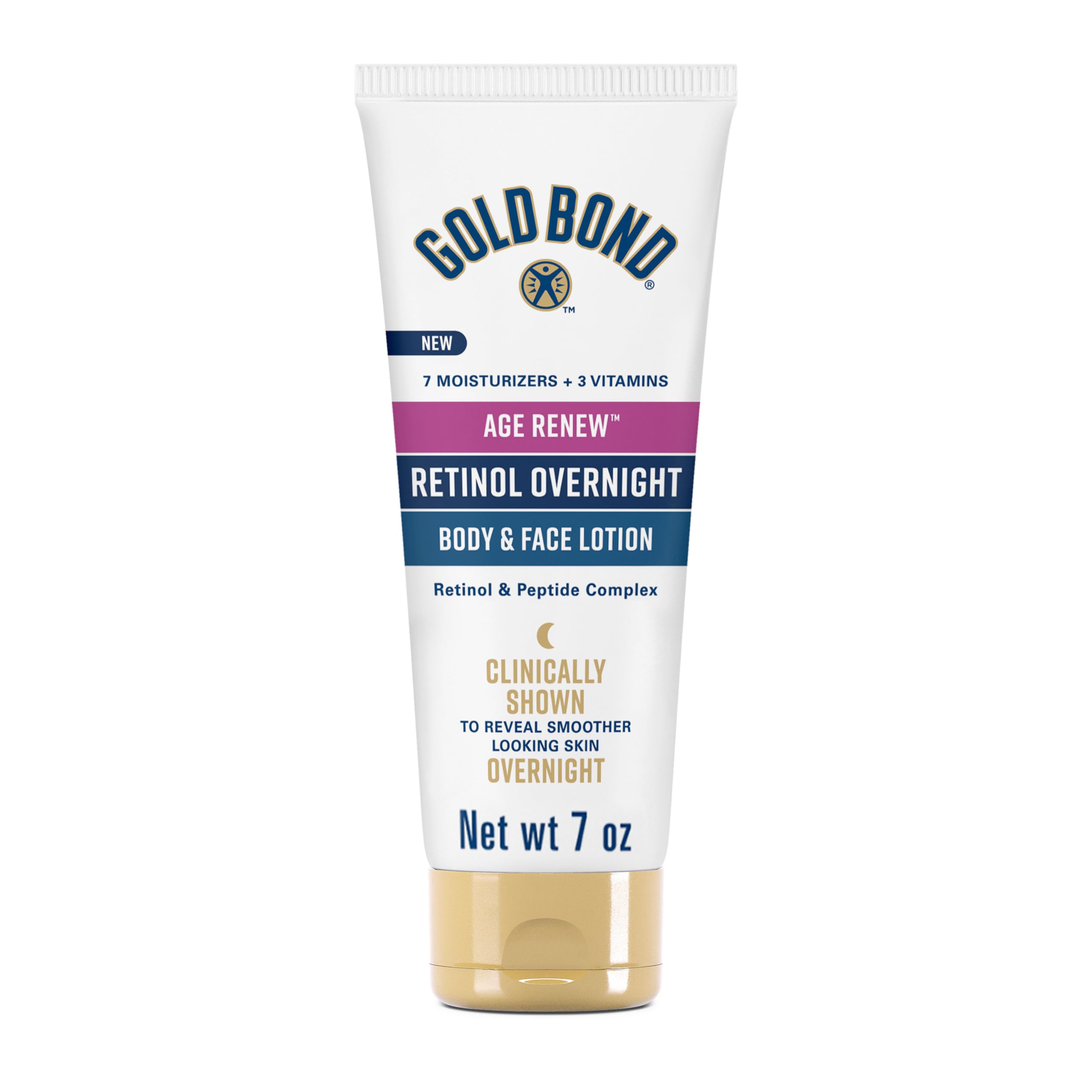 Gold Bond Age Renew Retinol Overnight Body & Face Lotion, With Retinol Gold Bond uk supplements