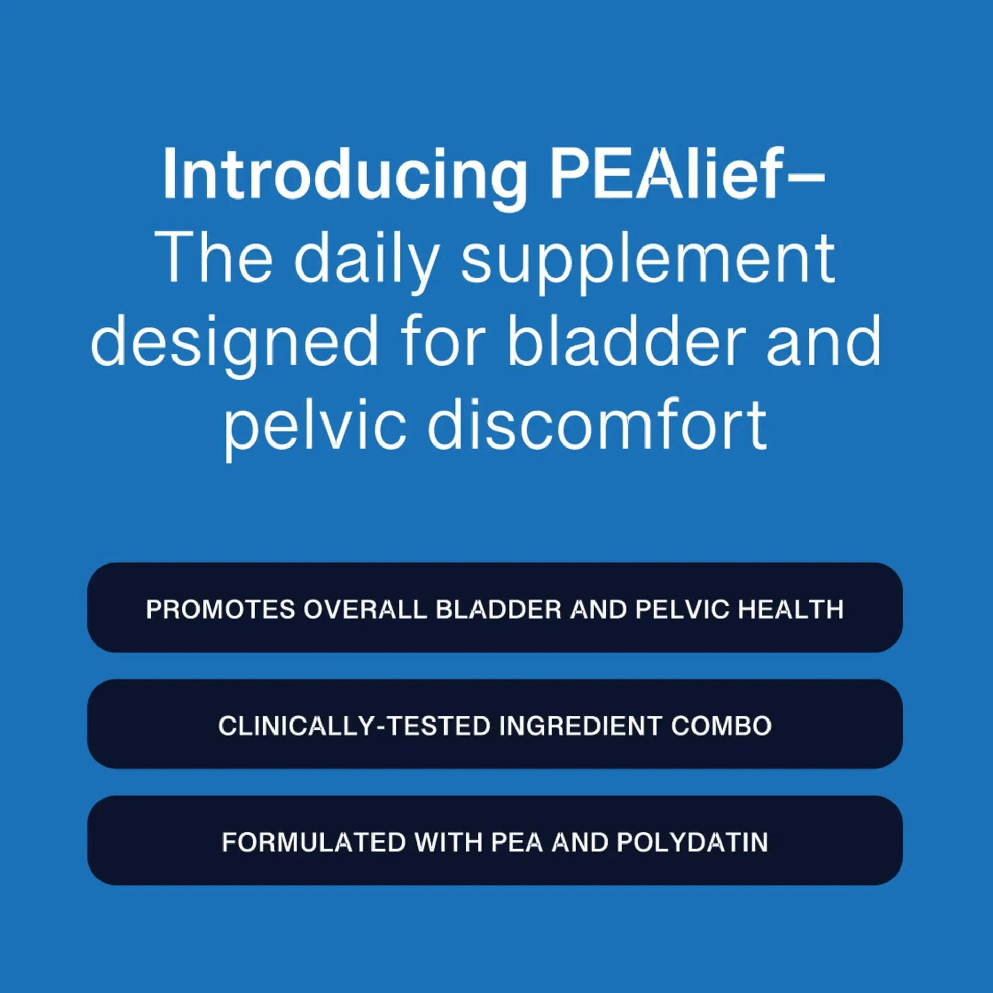 PEAlief Pea + Polydatin – New Bladder & Urinary Comfort Support with Clinically Tested Ingredient Combination — One Pill Per Day, 60 Day Supply PEAlief uk supplements