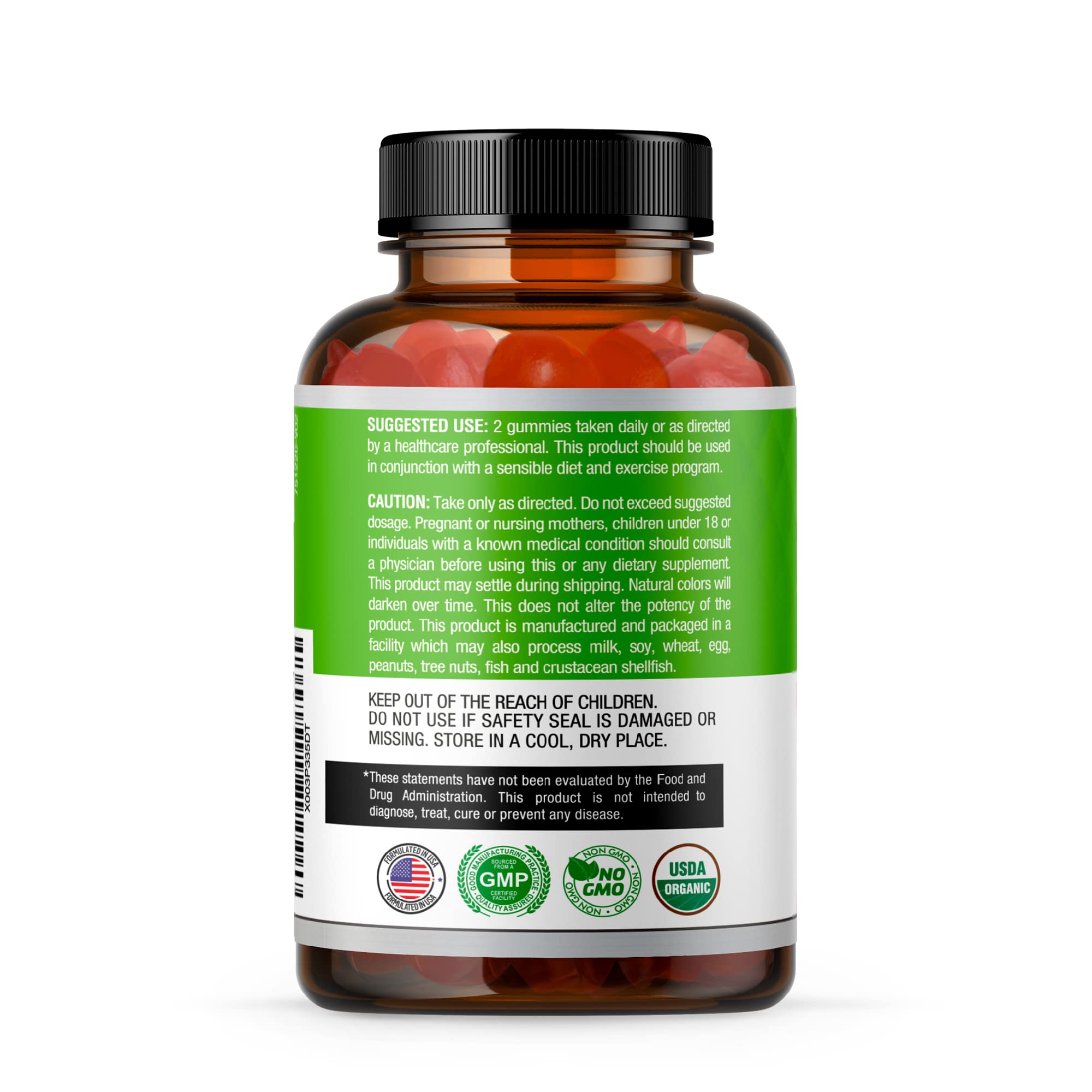 USDA Organic Apple Cider Vinegar Gummies with The Mother. AVC Keto Gummy Vitamins Simple Organica uk supplements