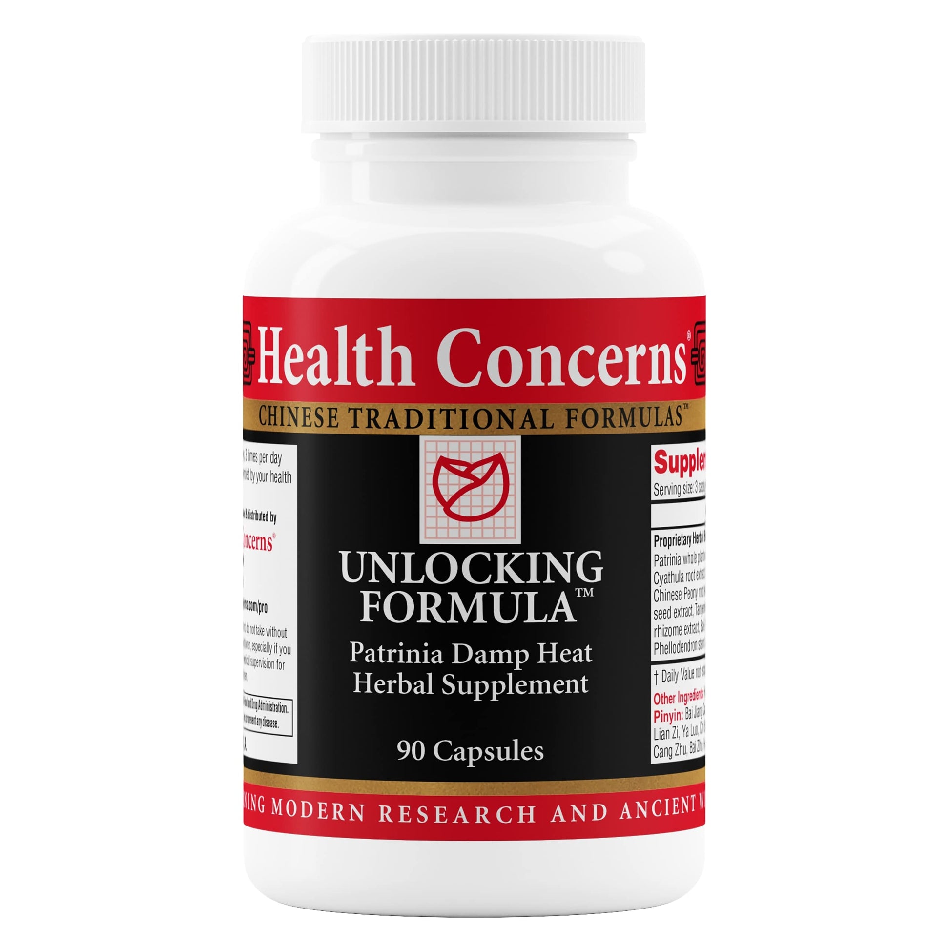 Health Concerns Unlocking Formula – Menstrual Discomfort & Qi Flow Support – Blood Circulation & Detox Herbal Supplement with Patrinia & Peony Root – Chinese Medicine Formula for Women – 90 Capsules Health Concerns uk supplements