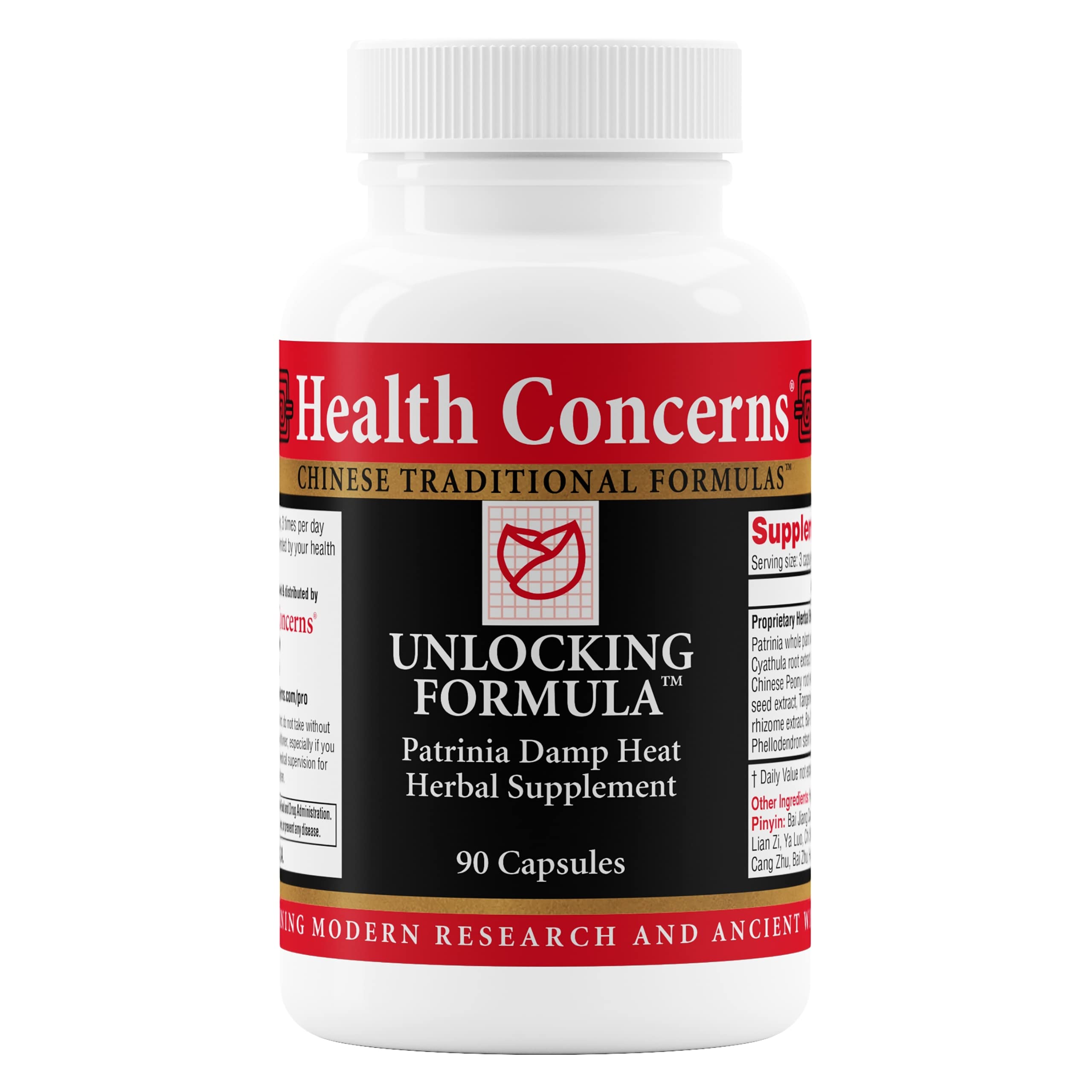 Health Concerns Unlocking Formula – Menstrual Discomfort & Qi Flow Support – Blood Circulation & Detox Herbal Supplement with Patrinia & Peony Root – Chinese Medicine Formula for Women – 90 Capsules Health Concerns uk supplements