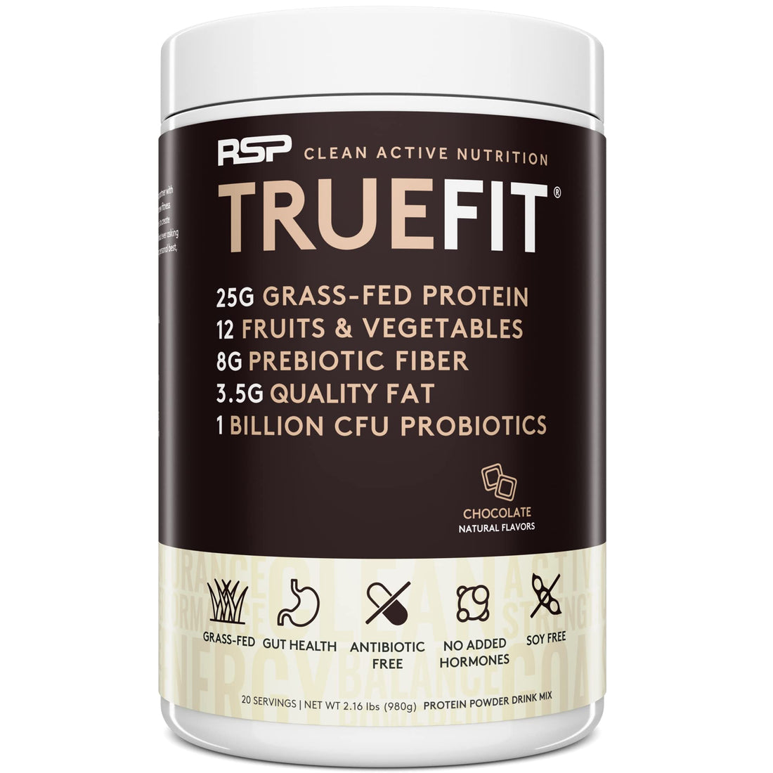 RSP NUTRITION TRUEFIT Protein Powder Meal Replacement Shake, 4.32 LB, Chocolate RSP NUTRITION uk supplements