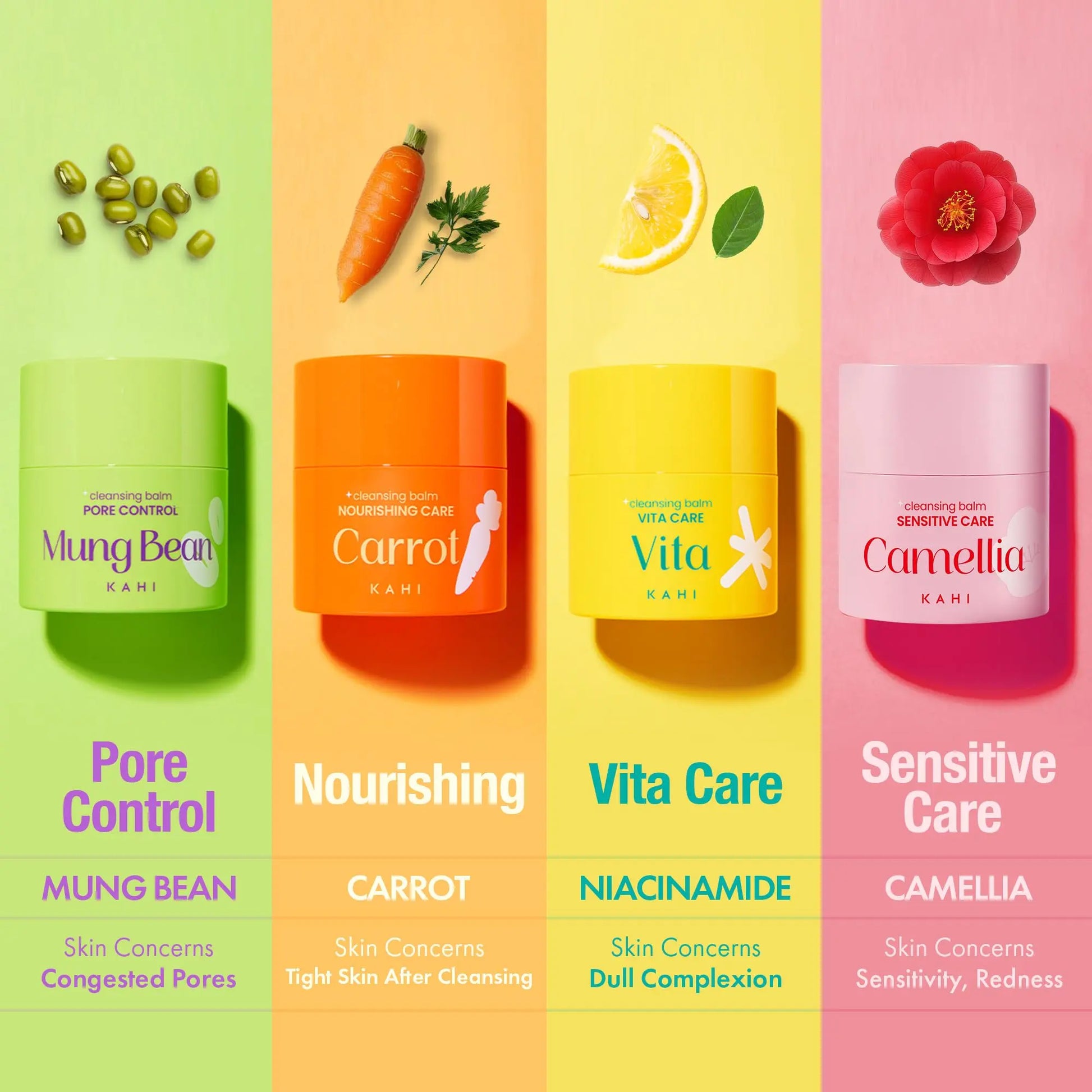 KAHI Cleansing Balm Sensitive Care Camellia - Gentle Makeup Remover Balm with Camellia Seed Oil & Vitamin E - Korean Skincare with Only 10 Ingredients 1.69 oz KAHI uk supplements