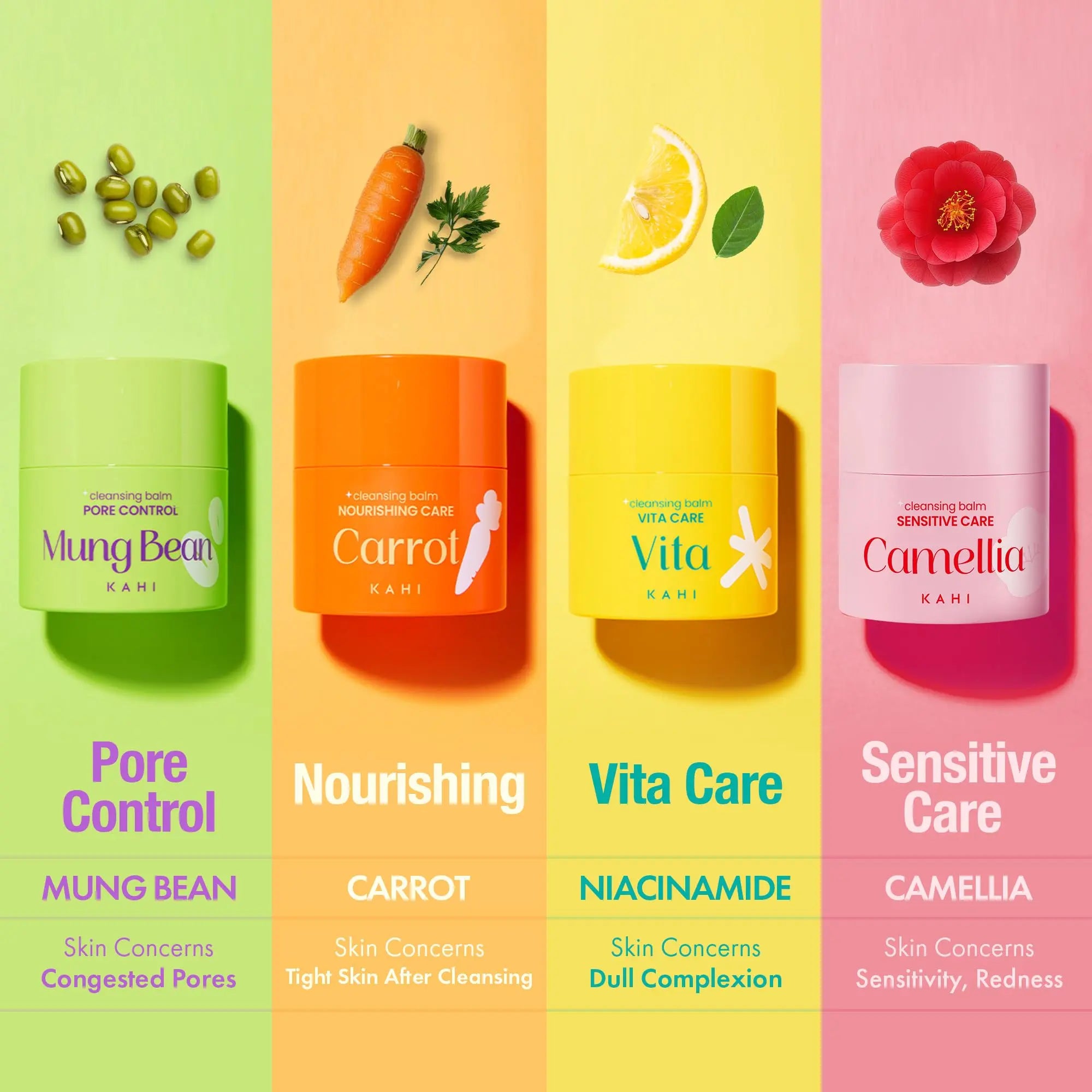 KAHI Cleansing Balm Sensitive Care Camellia - Gentle Makeup Remover Balm with Camellia Seed Oil & Vitamin E - Korean Skincare with Only 10 Ingredients 1.69 oz KAHI uk supplements