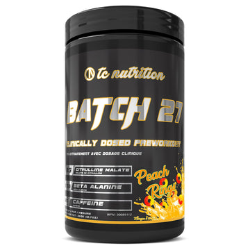 Batch 27 Pre Workout Powder - 8g Citrulline, 3.5g Beta Alanine, 2.5g Betaine, 325mg Caffeine TC Nutrition uk supplements