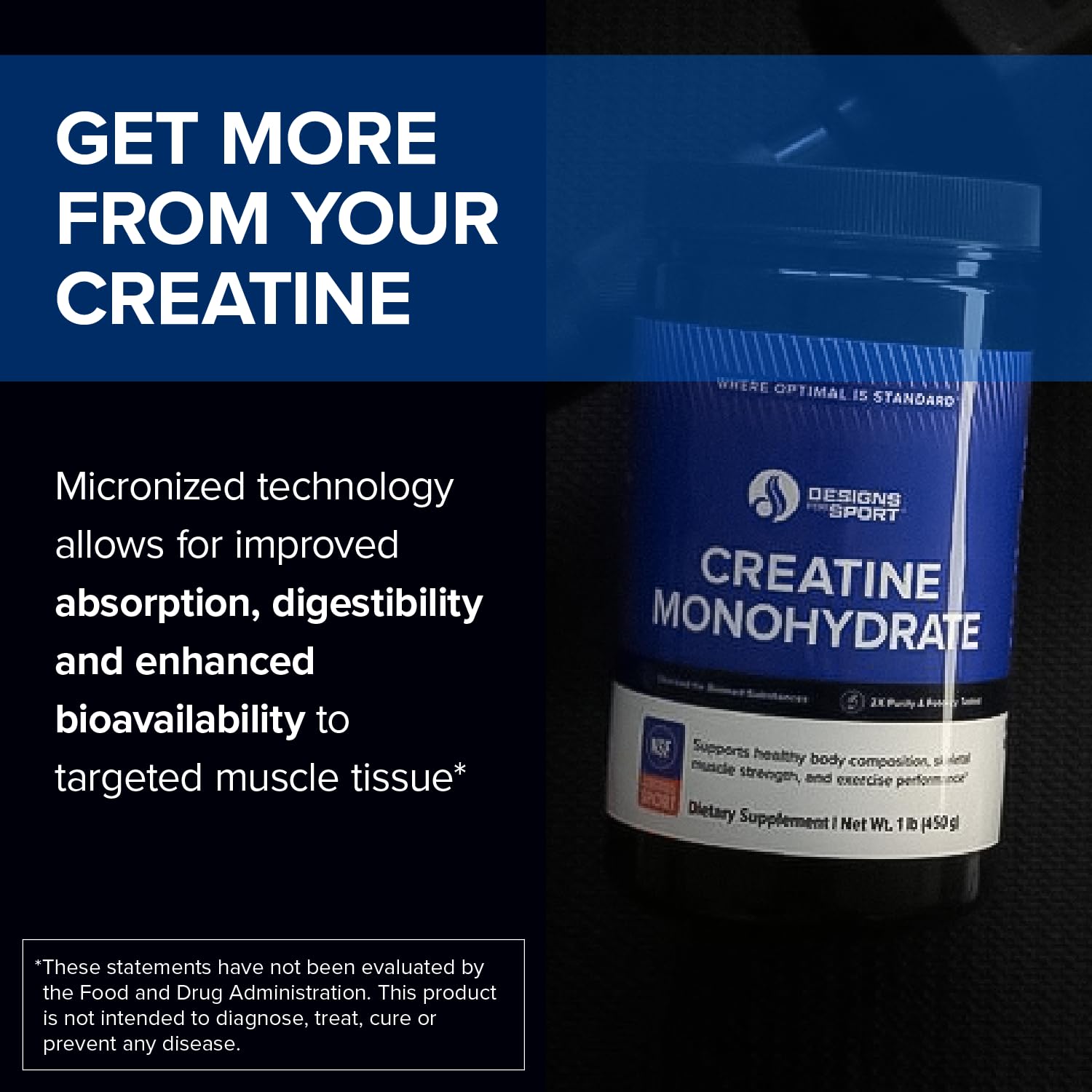 Designs for Sport Creatine Monohydrate Powder - NSF Certified for Sport Creatine Designs for Sport uk supplements