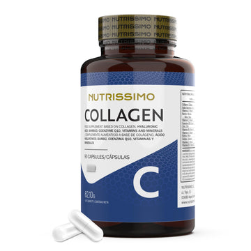 NUTRISSIMO Collagen + Hyaluronic Acid + Biotin + CoQ10 + Vitamins A, C (non-acidic), D and B12 + Zinc NUTRISSIMO uk supplements