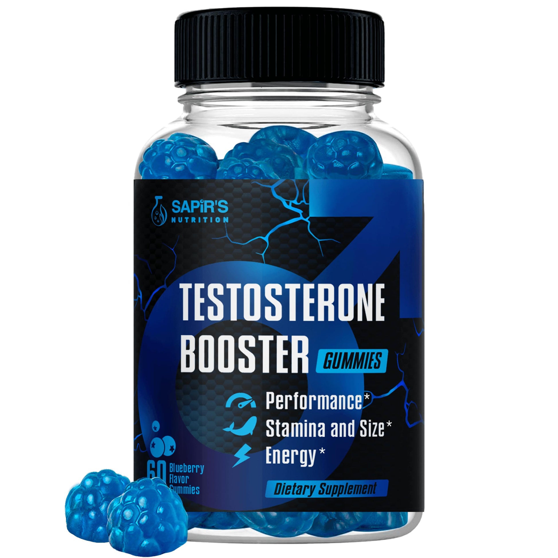 Testosterone Booster Gummies, Male Enhancing Supplement, Add 2 in” Enlargement Gummies for Men , Male Enhancement Chews Energy, Strength, Stamina, Endurance, Performance, Natural Blue Berry Chews Sapir's Nutrition uk supplements