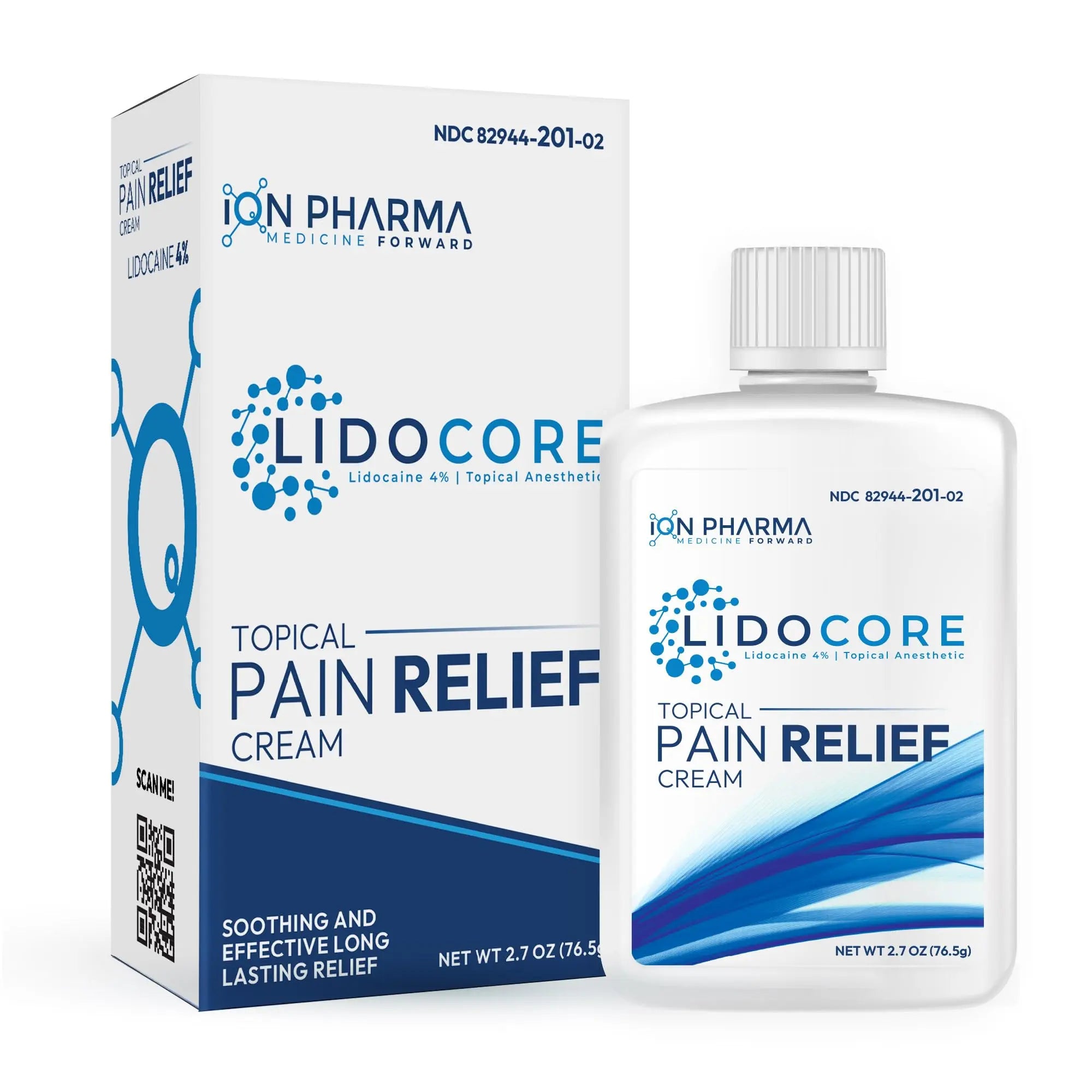Lidocore Pain Relief Cream with 4% Lidocaine | Maximum Strength OTC | Safe & Compliant formula | Minor cuts, scrapes, insect bites, cold sores | Non-Greasy, Odor-free, Fragrance-Free | 2.7 oz (76.5 g) Lidocore uk supplements