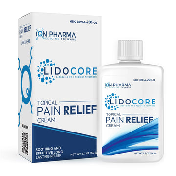 Lidocore Pain Relief Cream with 4% Lidocaine | Maximum Strength OTC | Safe & Compliant formula | Minor cuts, scrapes, insect bites, cold sores | Non-Greasy, Odor-free, Fragrance-Free | 2.7 oz (76.5 g) Lidocore uk supplements