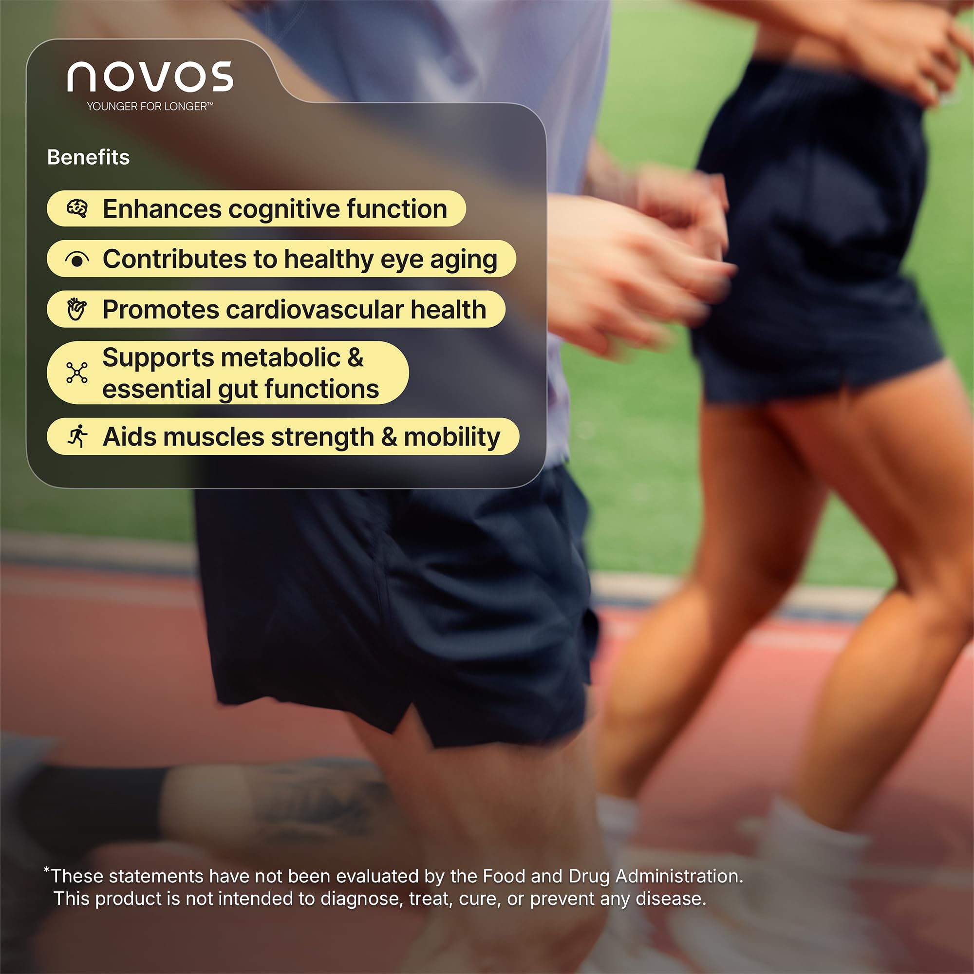 Novos Core Clinical Longevity Mix | Anti-Aging Supplement Drink Mix for Men & Women | Magnesium, L-Theanine, Fisetin and More | Supports Energy, Mood, Sleep & Cognition | Orange Flavor (30 Servings) Novos uk supplements