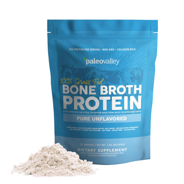 Paleovalley 100% Grass Fed Beef Bone Broth Protein Powder - Rich in Collagen Peptides Paleovalley uk supplements
