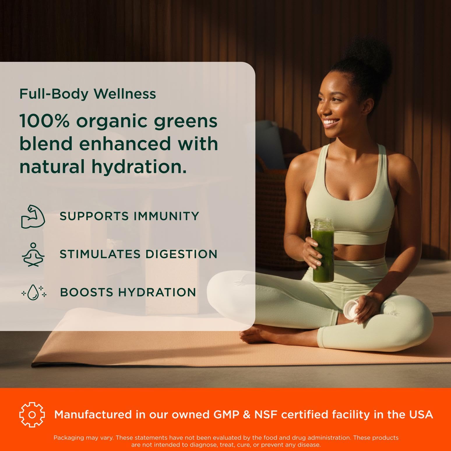 The Genius Brand Daily Superfood Greens - Organic Plant-Based Powder - Pineapple Flavor - Whole Food Blend with Greens, Fruits & Veggies - 30 Serving The Genius Brand uk supplements