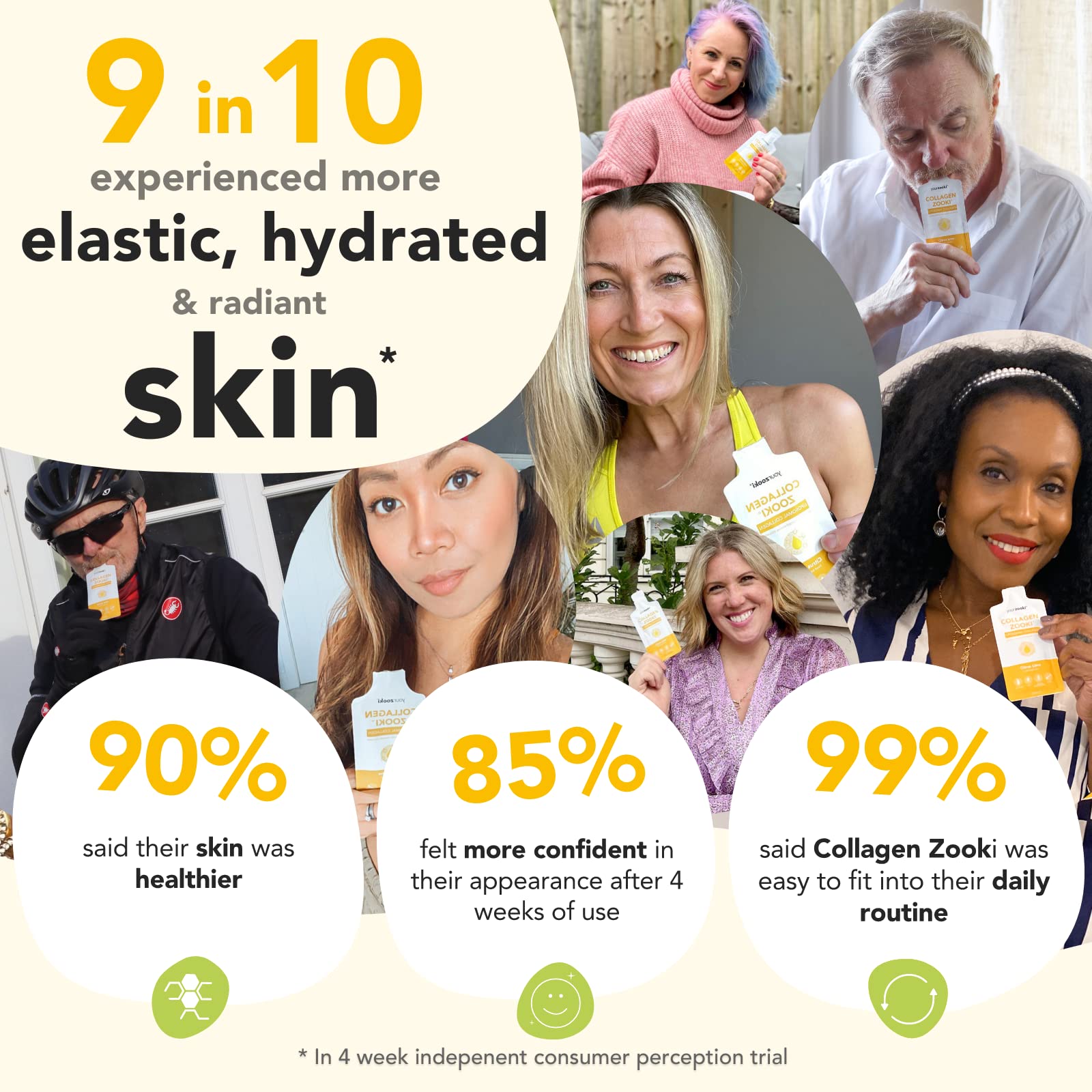 Zooki 5000mg Marine Collagen Liquid Sachets | Hydrolysed Marine Collagen Peptides yourzooki uk supplements