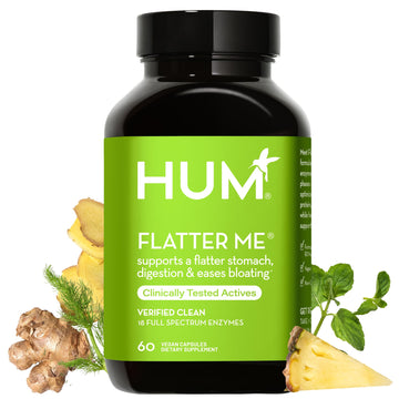 HUM Flatter Me Supplement for Daily Bloating - 18 Full Spectrum Digestive HUM uk supplements