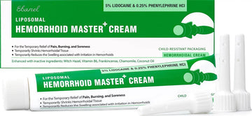 Ebanel 5% Lidocaine Hemorrhoid Treatment Cream with Witch Hazel, Phenylephrine, Horse Chestnut, Vitamin B6, Zinc Oxide, External and Internal Hemorrhoids Treatment Burn Itch Pain Relief Anal Cream Ebanel uk supplements