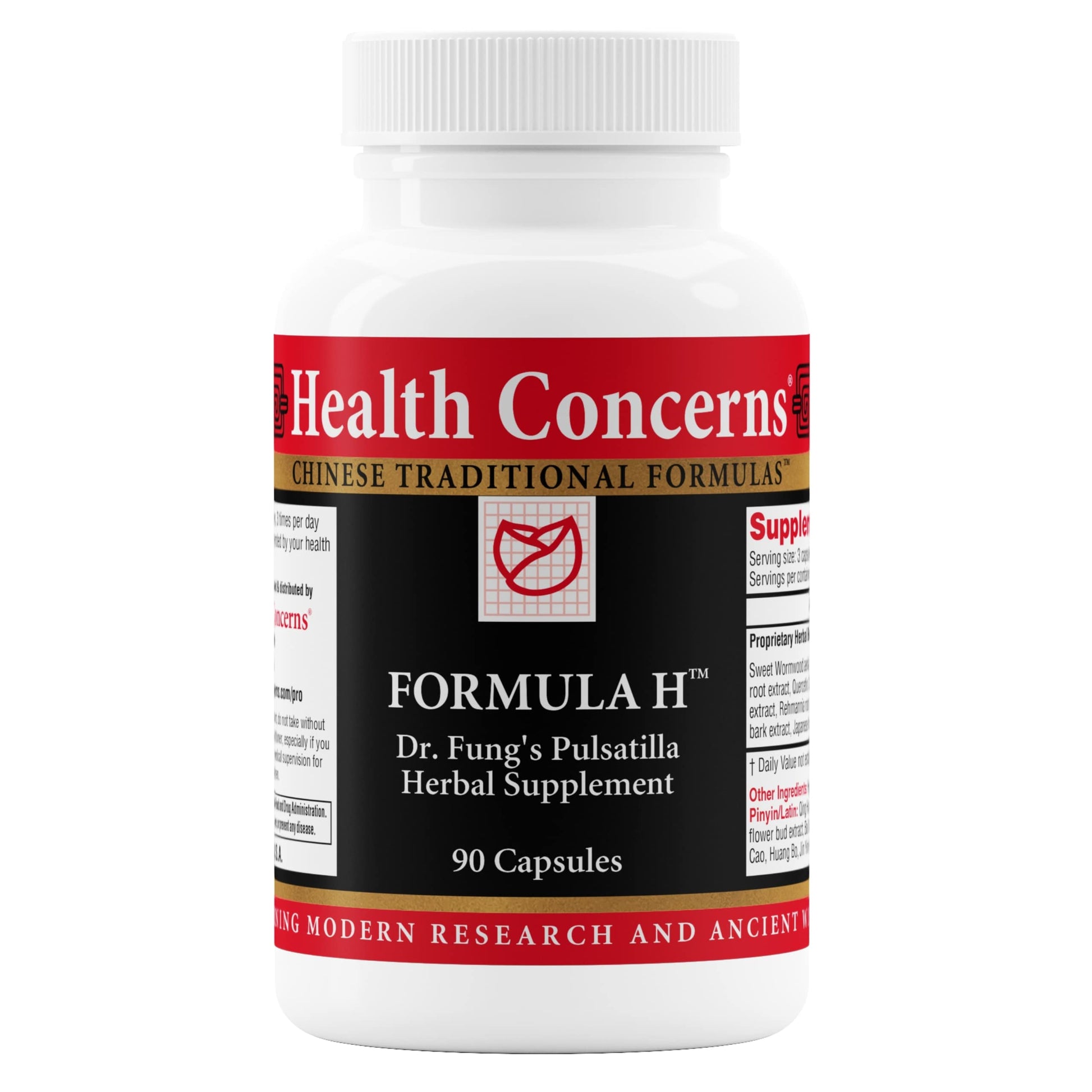 Health Concerns Formula H – Blood Circulation & Vascular Support – Vein Health Supplement – Herbal Formula with Quercetin & Skullcap Root – Chinese Traditional Medicine – 90 Capsules Health Concerns uk supplements