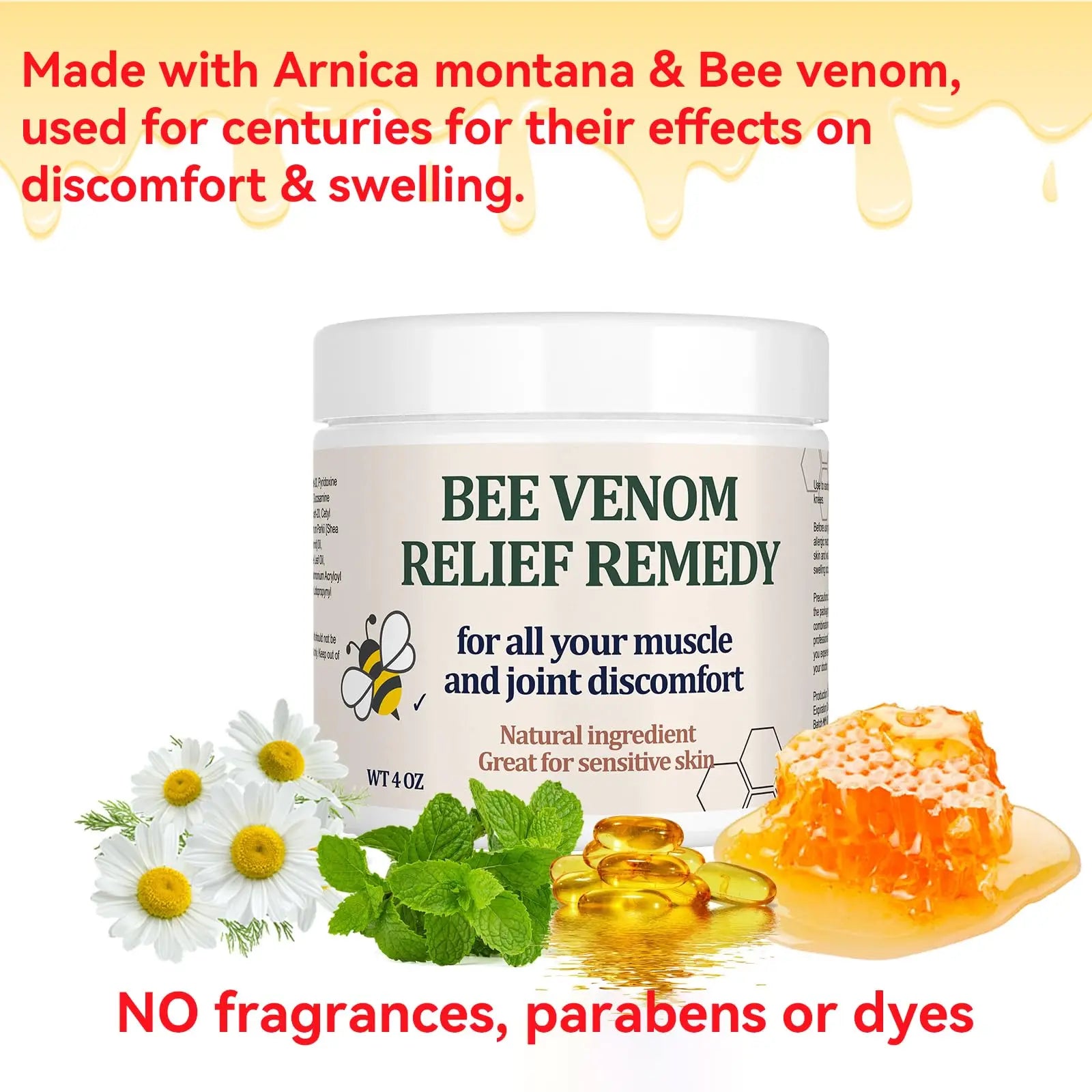 KOKOMAANE Bee Venom Muscle Cream, Maximum Strength Joint & Bone Soothing Ointment, for Shoulder, Back, Neck, Hands, Knuckle, Elbow, Feet, Leg, Knees, Ankle, Arthritis, Meniscus, for Adults, Elder KOKOMAANE uk supplements