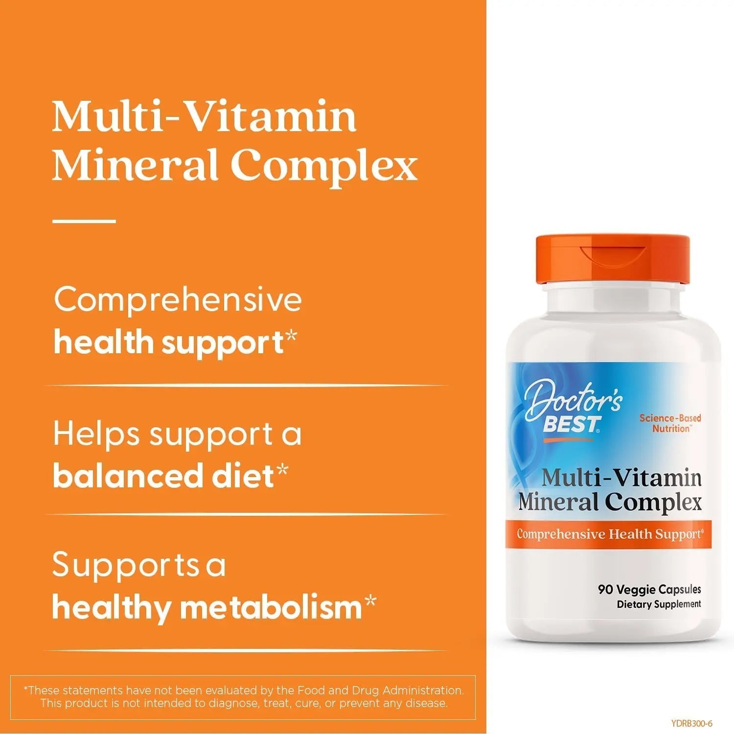Doctors Best Multi-Vitamin Mineral Complex, Comprehensive Health Support, Non-GMO, Gluten Free, Vegan 90 Veggie Capsules Doctor's BEST uk supplements