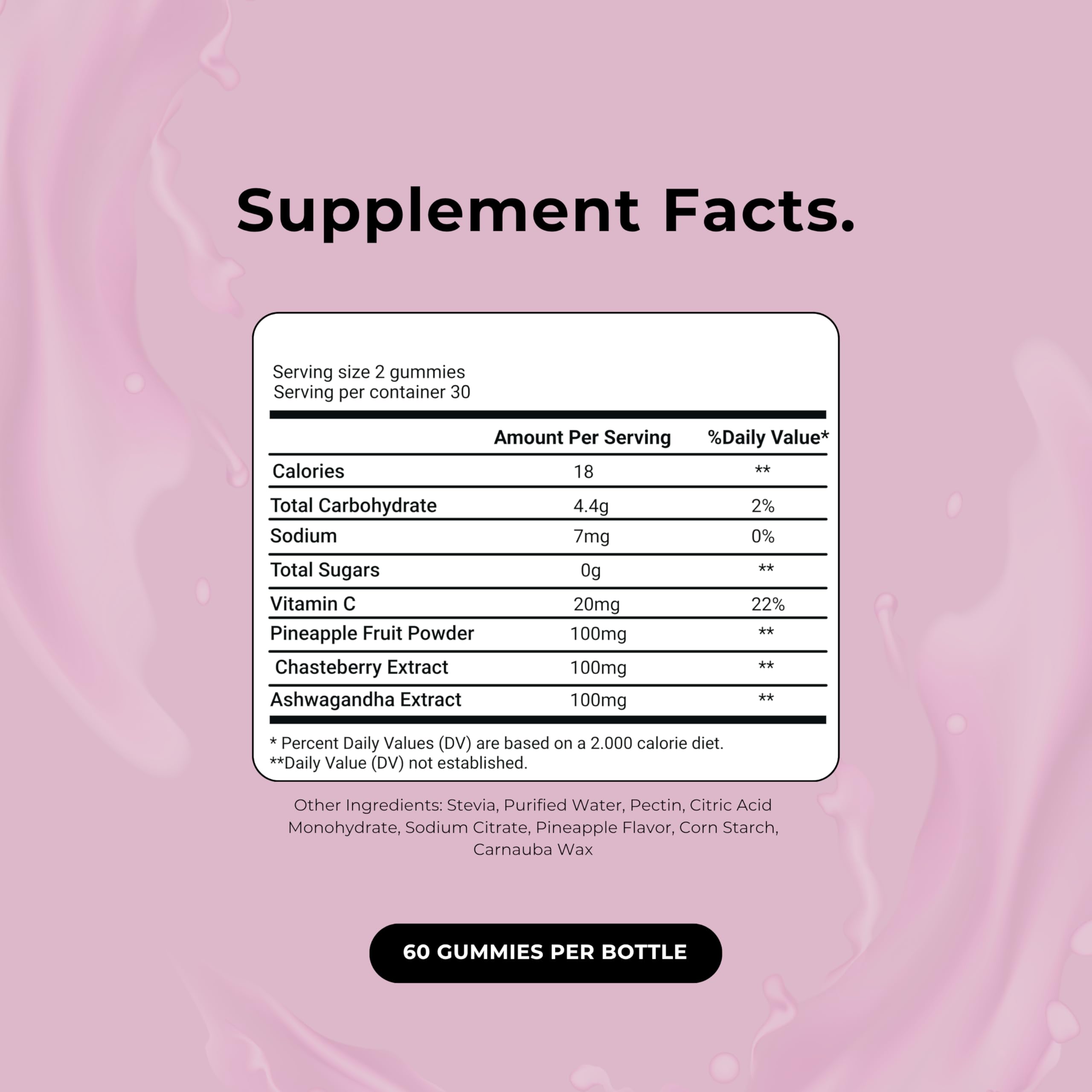 Up&Down Supplements Premium Feminine Balance Gummies for Women | PMS Relief, Mood & Cycle Support | Pineapple + Vitamin C | Ashwagandha & Chasteberry | Vegan, Non-GMO, Gluten Free | 60 Gummies Up&Down Supplements uk supplements