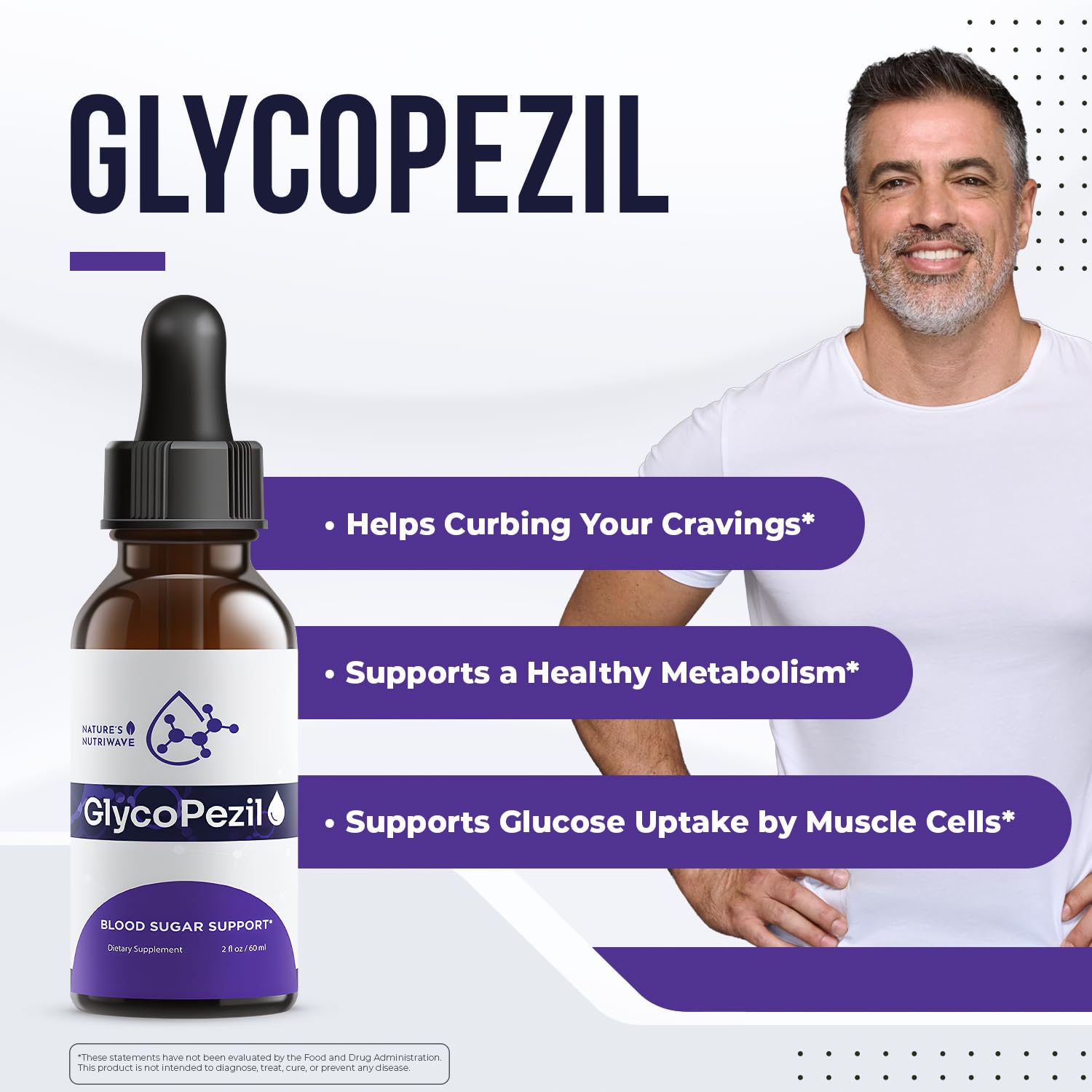 GlycoPezil – Daily Liquid Botanical Supplement with Chromium, Maca Root, Ginseng & Plant Extracts – Clean, Stimulant-Free Formula – GMP-Certifed, Non-GMO, Made in USA - 2 fl oz, 1 Month Supply Nature’s NutriWave uk supplements