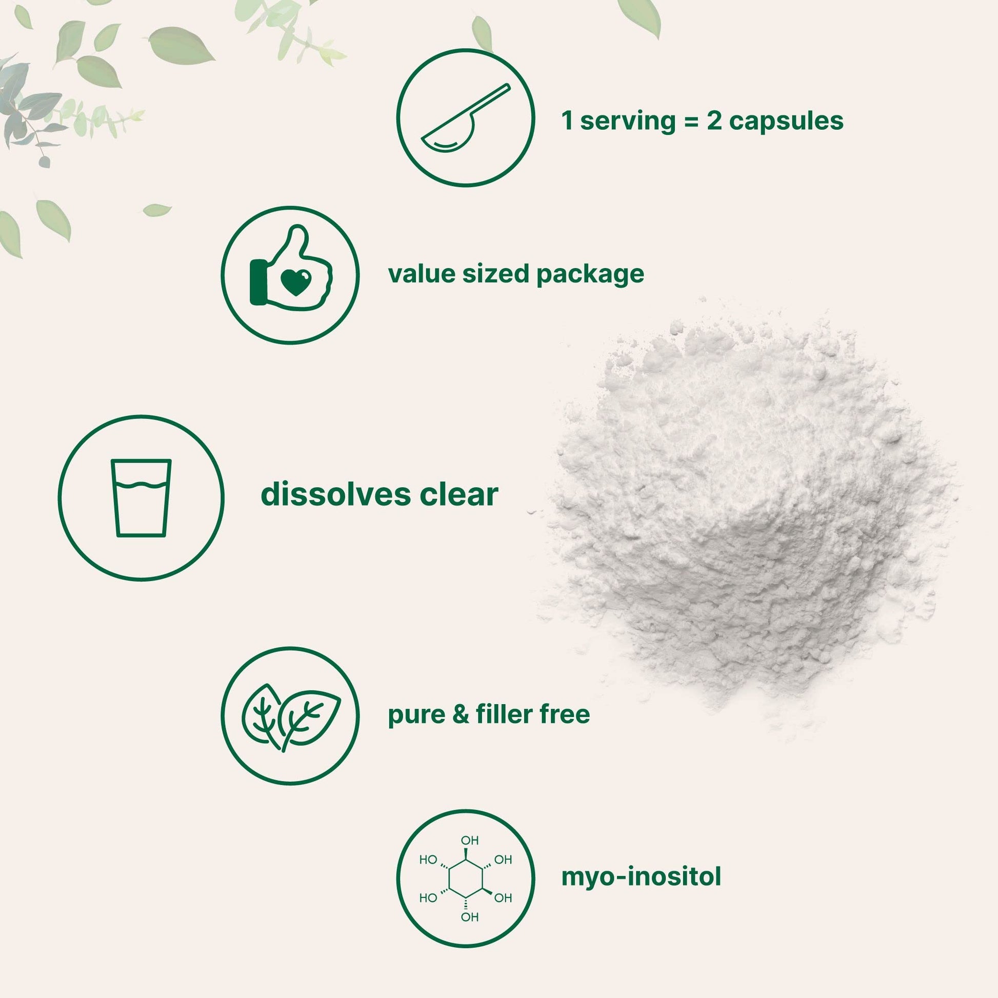 Pure Inositol Powder, Myo-Inositol B8 Powder, 1KG (2.2 Pounds), Strongly Supports Liver Micro Ingredients uk supplements