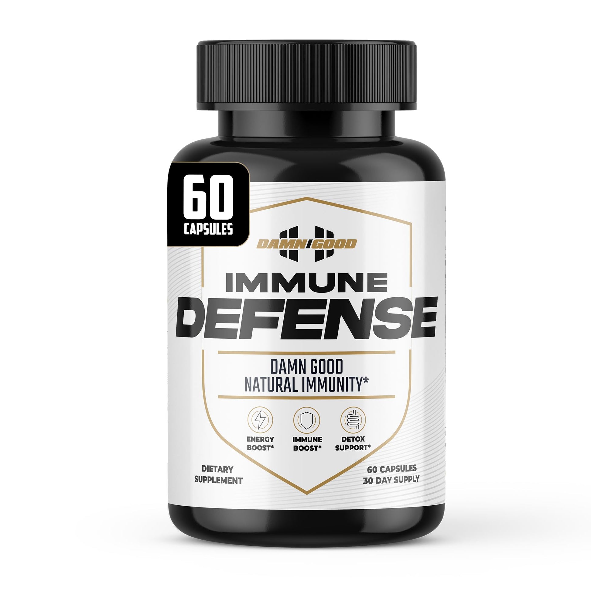 DAMN GOOD The Hodge Twins Immune Defense Supplement (60 Capsules) – Sea Moss Blend Capsules for Everyday Balance, Digestive Support, and Whole-Body Wellness with Vitamins, Minerals, and Botanicals DAMN GOOD uk supplements