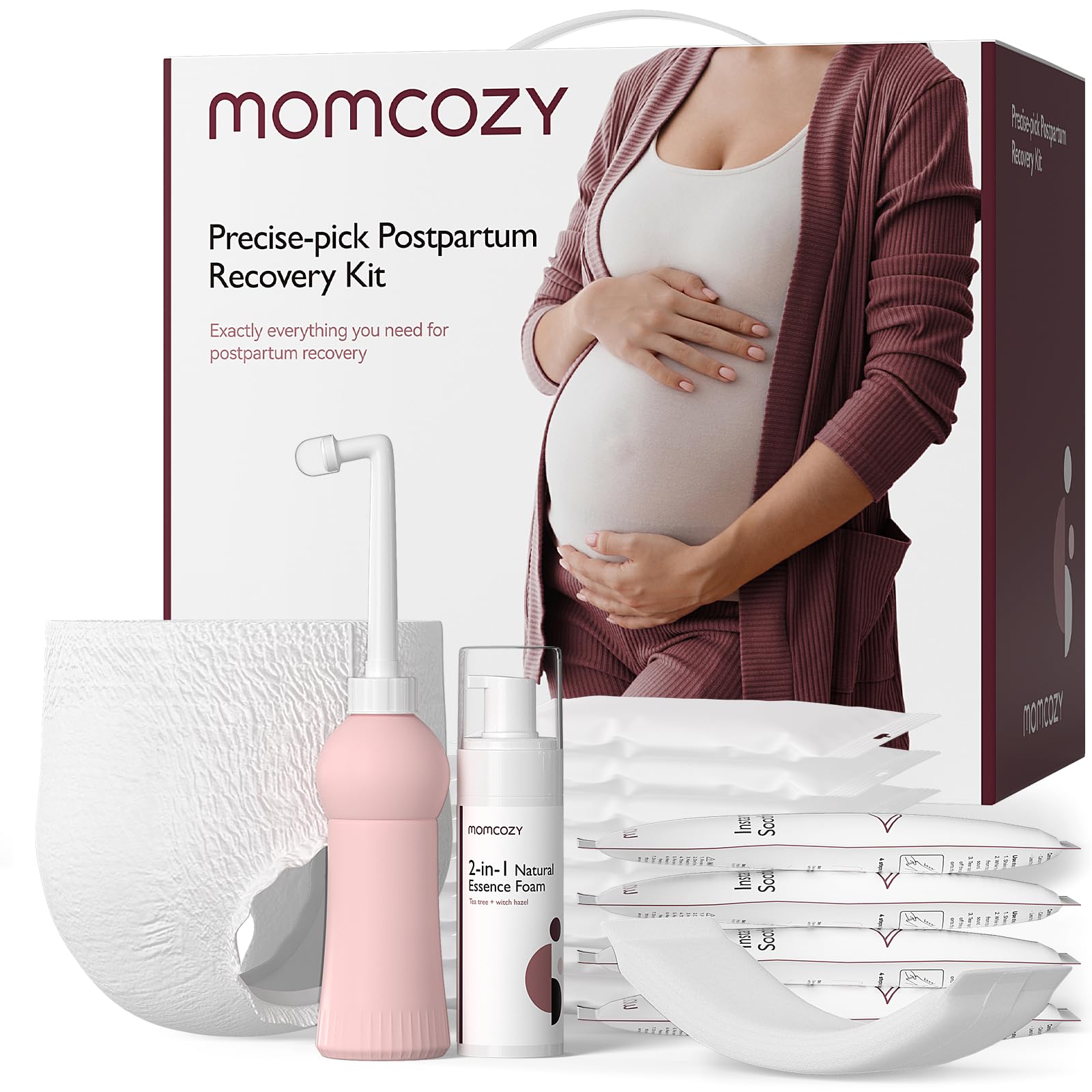 Momcozy Postpartum Recovery Essentials Kit, 19 PCS Labor Delivery Mom Care Set, Self-Absorbent Momcozy uk supplements