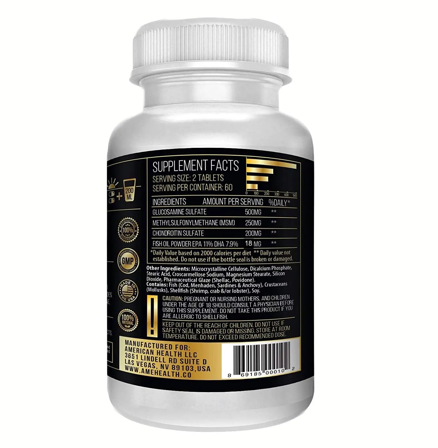 Actif Joint 4-in-1 Fast Relief Maximum Strength, Clinical Formula, 120ct, Made in USA ACTIF uk supplements