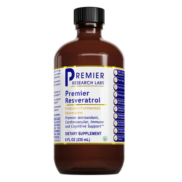 Premier Research Labs Resveratrol - Resveratrol Liquid Supplement, Trans Resveratrol, Antioxidant Support for Heart Health & Blood Flow, Aging Support, 180 mg Per Teaspoon - 8 Fl Oz Premier Research Labs uk supplements