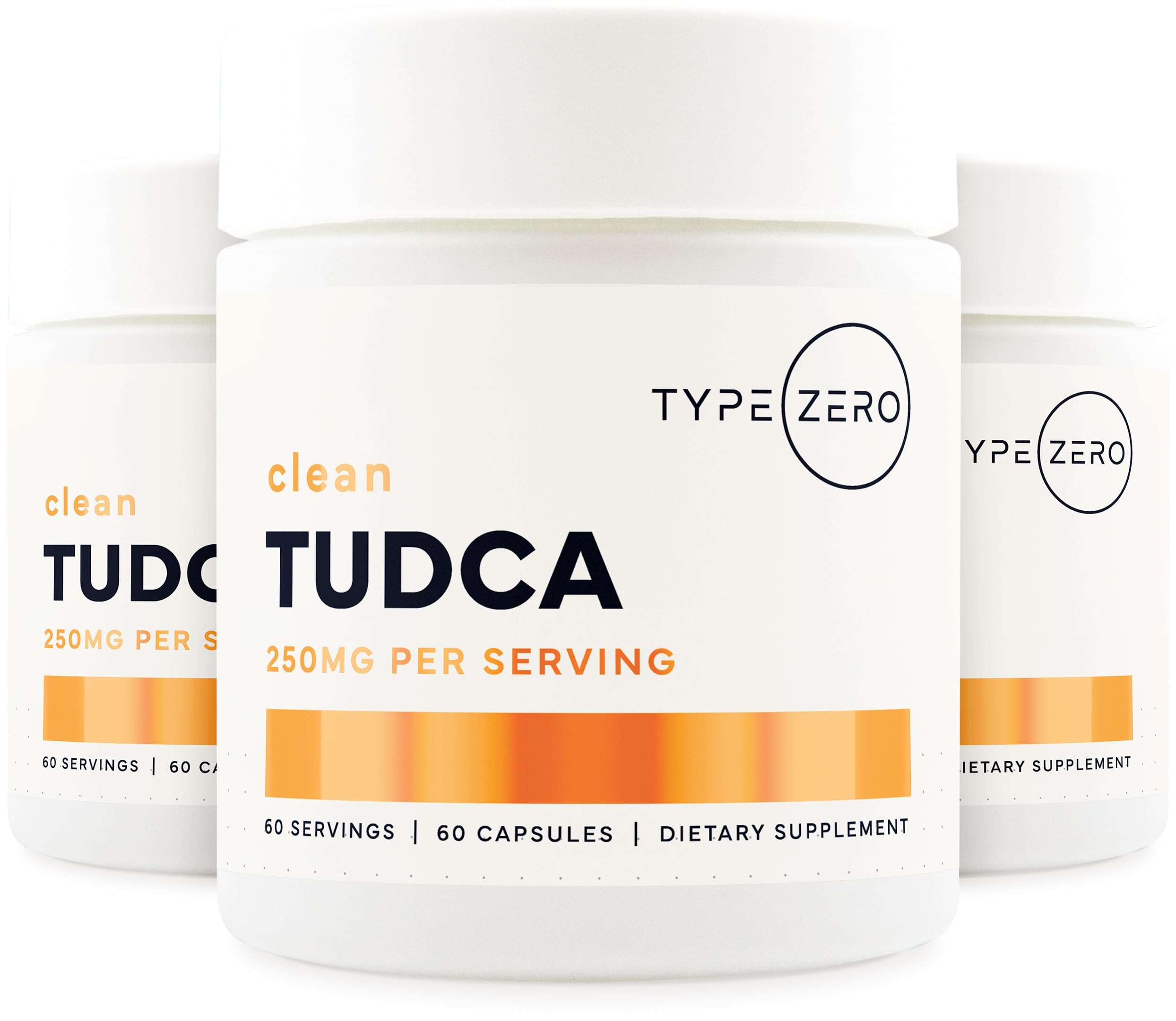 Type Zero Clean TUDCA Capsules 250mg - Pure Tauroursodeoxycholic Acid Supplement - Bile Salt Derivative - 60 Capsules, 60 Servings Type Zero uk supplements