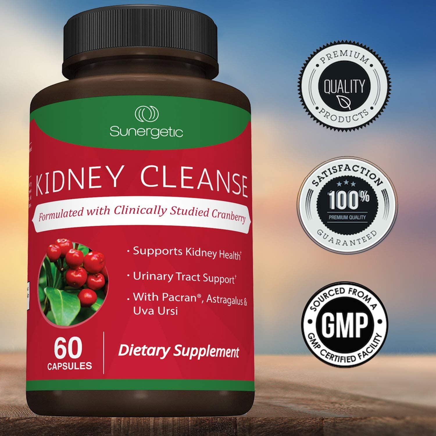 Premium Kidney Cleanse Supplement – Powerful Kidney Support Formula with Cranberry Sunergetic uk supplements