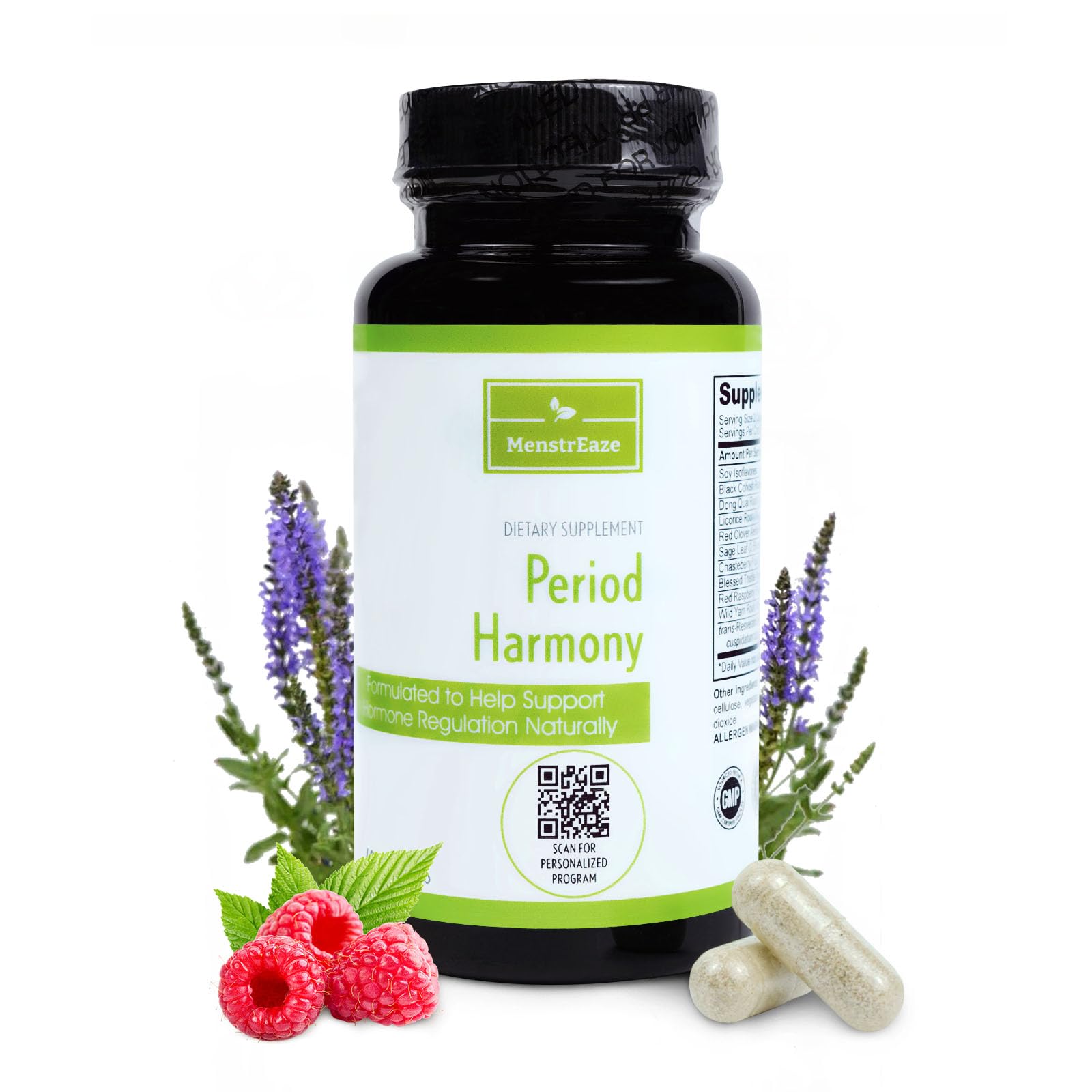 MenstrEaze PMS Relief & Hormone Balance for Women, with Black Cohosh, Vitex, Wild Yam MenstrEaze uk supplements