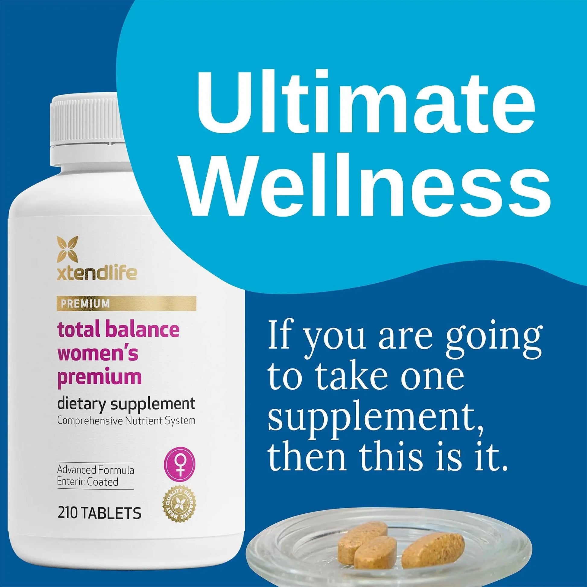 Xtendlife Total Balance Women's Premium Extra Strength Daily Multivitamin & Mineral - 90+ Nutrients for Complete Immune Xtendlife uk supplements