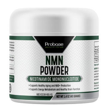 Probase Nutrition Longevity Pure NMN Powder 40 Grams - Ultra-Pure, Fully Stabilized, Pharmaceutical Grade NMN to Boost NAD+, Nicotinamide Mononucleotide Powder Supplement Probase Nutrition uk supplements