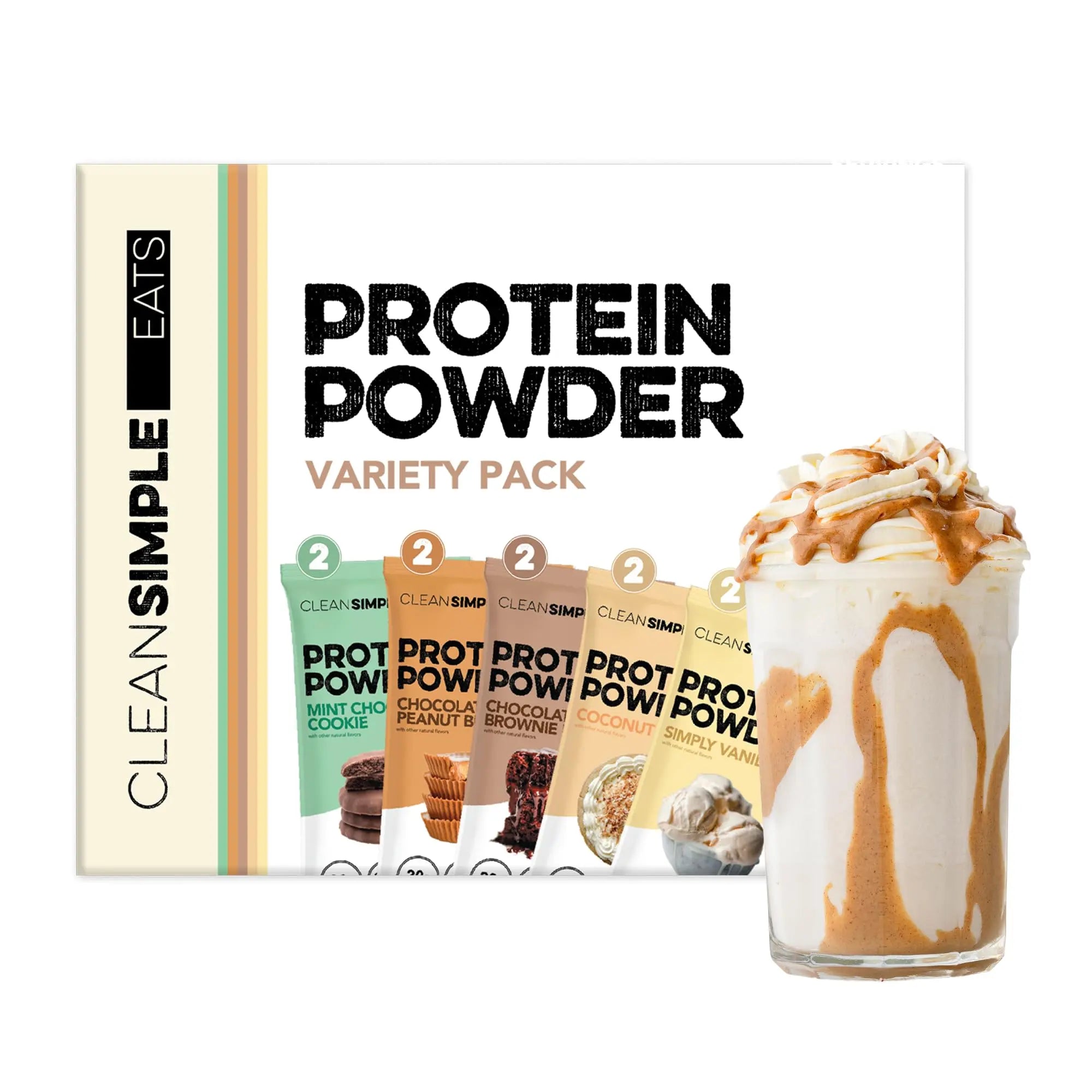 Clean Simple Eats Whey Protein Powder, Variety Pack, Naturally Sweetened Flavors, 100% Grass Fed Protein Powder with Digestive Enzymes & No Artificial Ingredients Clean Simple Eats uk supplements