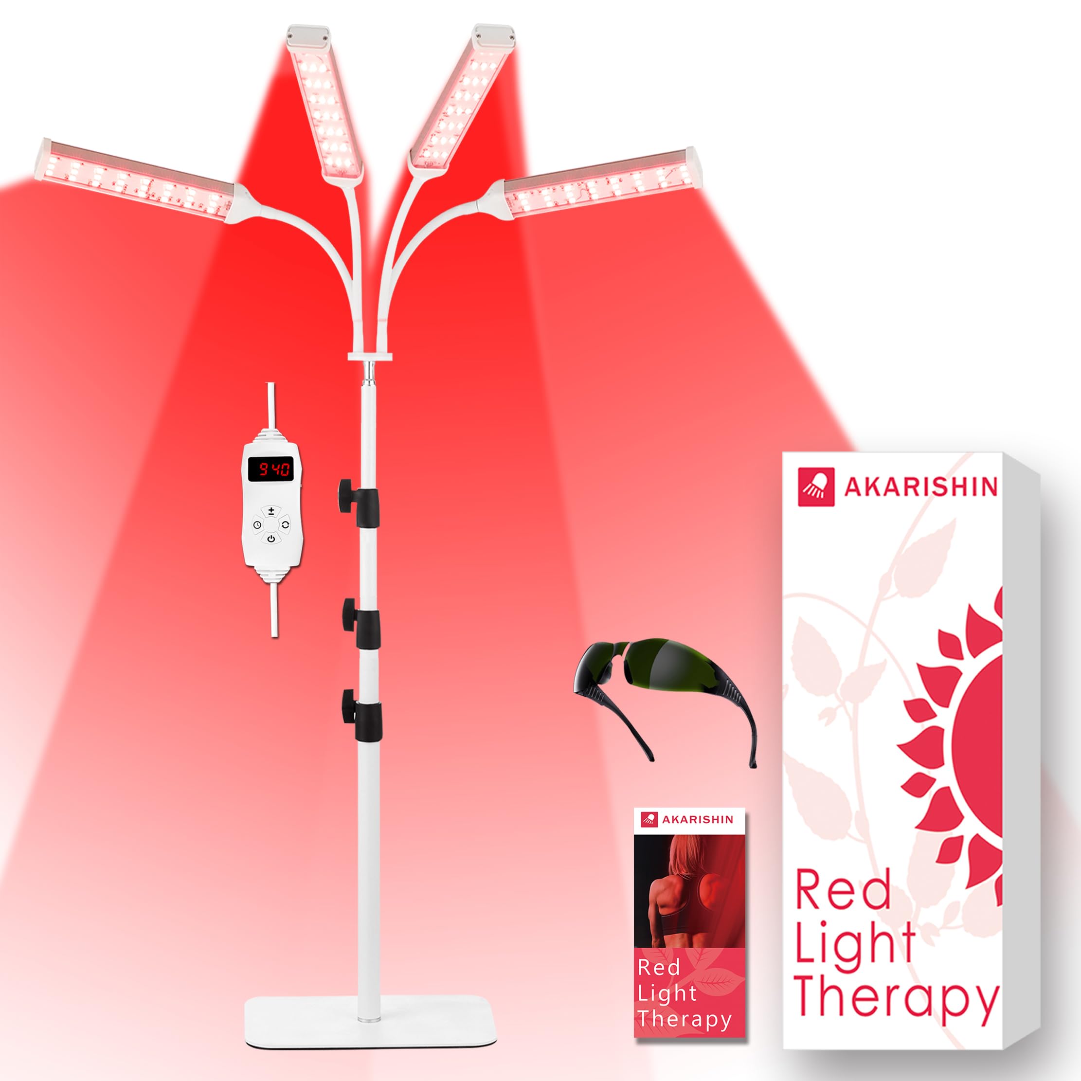 Akarishin Red Light Therapy Lamp-660nm Red Light,850nm & 940nm Infrared Light Therapy Akarishin uk supplements