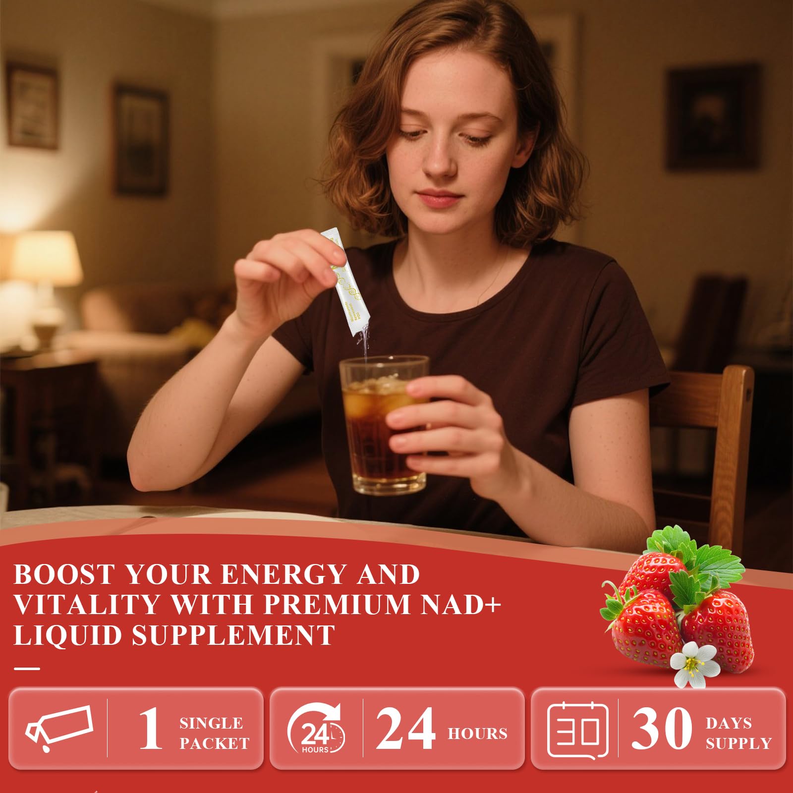 Healliance NAD+ Liquid Supplement 1000mg - Features Nicotinamide Riboside Resveratrol with PQQ for Targeted Healthy Aging and Cellular Energy Support, 30 Packets for Women and Men Healliance uk supplements