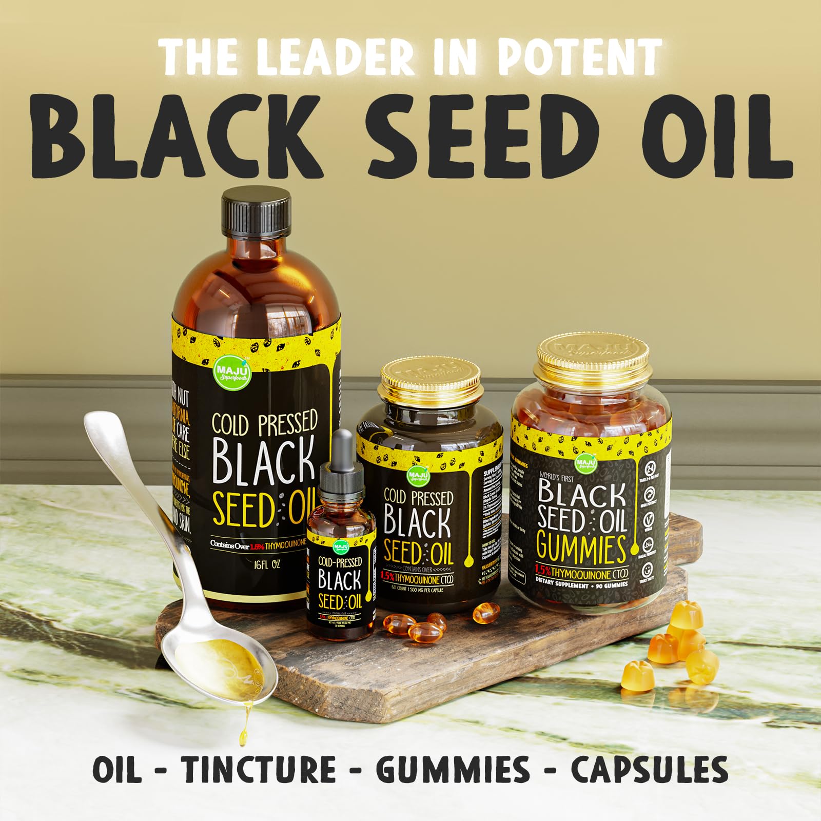 MAJU Black Seed Oil - 3 Times TQ, Cold-Pressed, Travel Size, 100% Turkish Black Cumin Maju Superfoods uk supplements