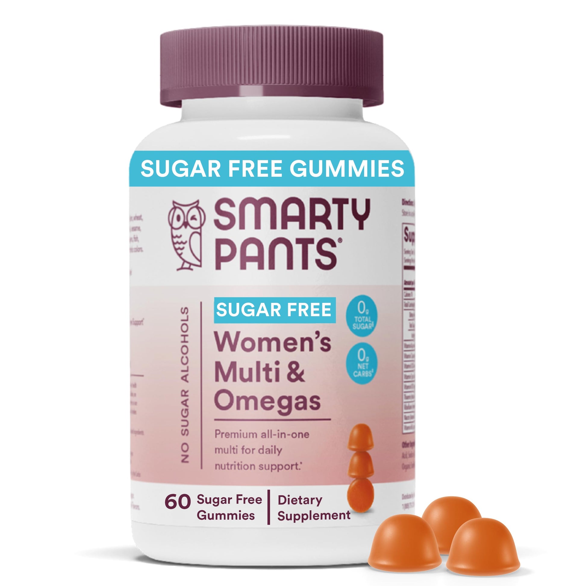 SmartyPants Women's Multivitamin Gummies, Sugar Free: Biotin, Methylfolate, Omega 3 (ALA), Vitamin D3, C, Vitamin B12 SmartyPants uk supplements