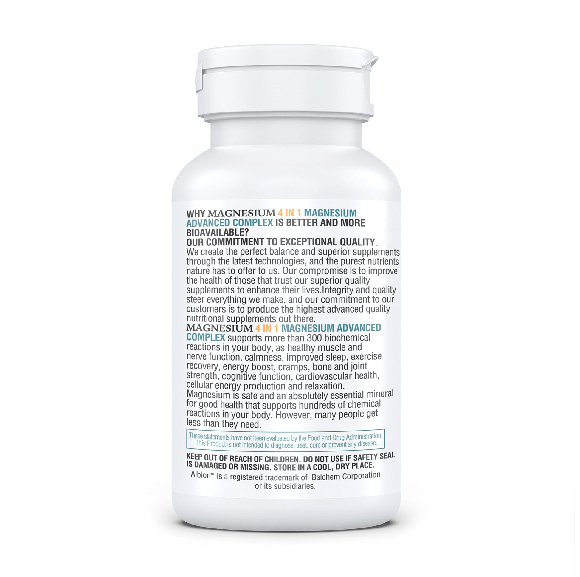 Kappa Nutrition Magnesium 4-in-1, 280mg Elemental Magnesium (Bisglycinate, Malate) + Zinc & Vitamin D3, Brain, Sleep, Energy, Muscle, Immune Support, 120 Vegan Capsules. KAPPA NUTRITION uk supplements