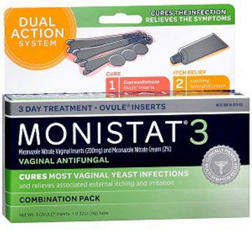 MONISTAT 3 CURE/ITCH RLF OVULE 2pack Monistat uk supplements