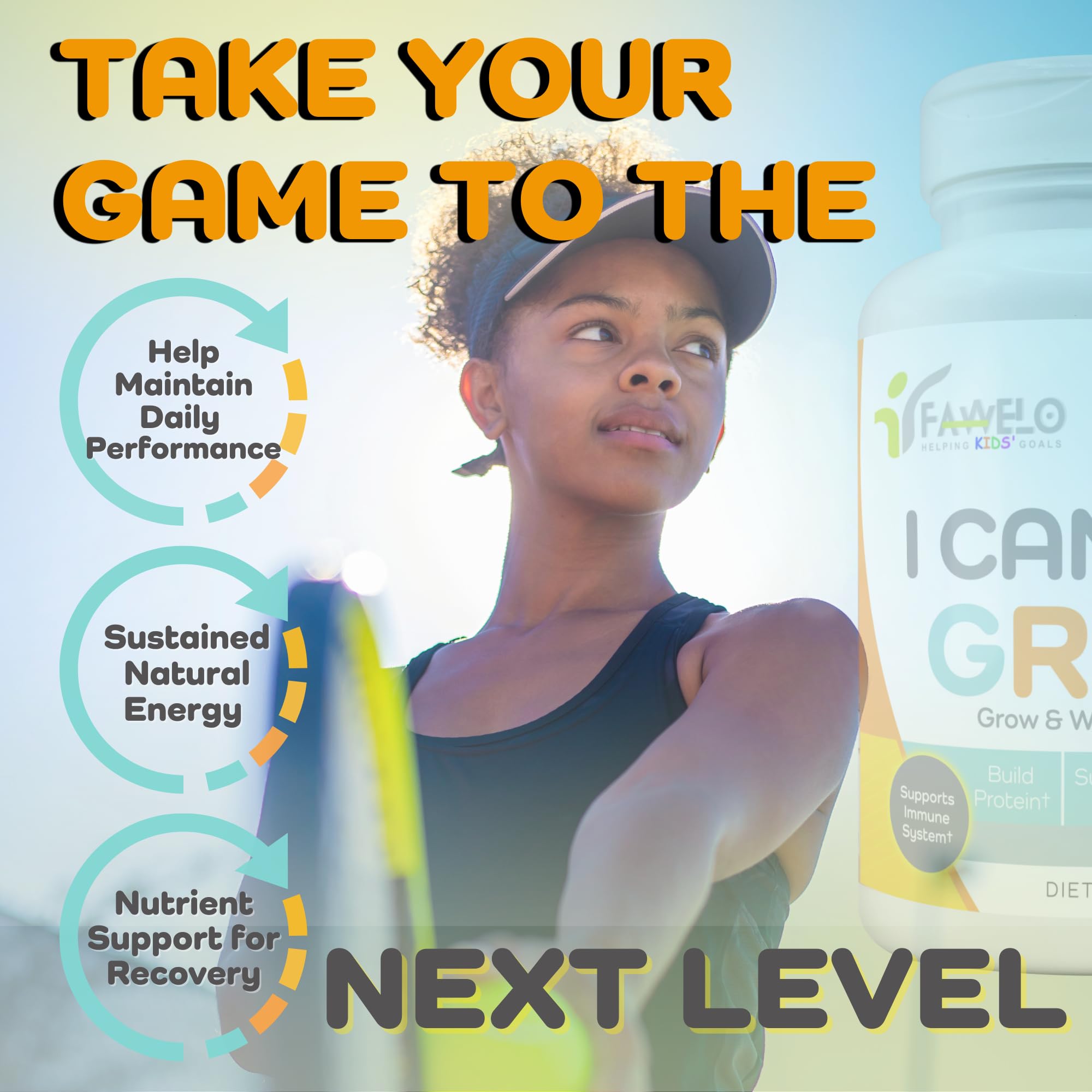 I Can Grow (3 Pack) Height Boosters for Kids 10+, Teen Vitamins for tru Height - Natural Growth Supplement for Optimal Development - Supports Bone Strength and Immune Health with Colostrum Fawelo uk supplements