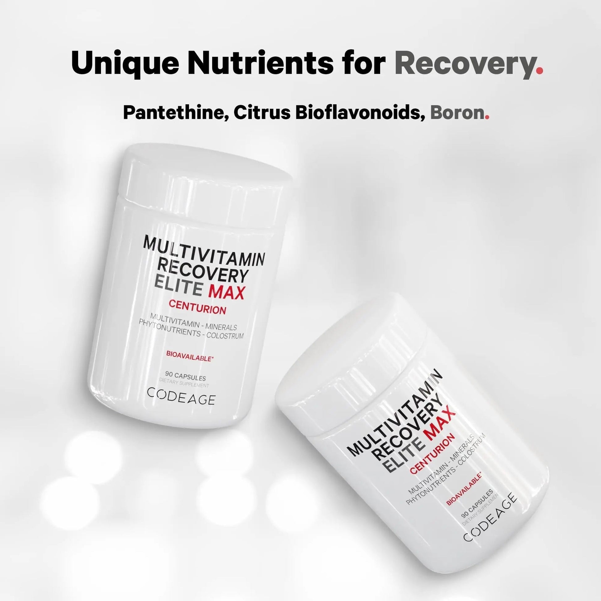 Codeage Multivitamin Recovery Elite Max Supplement - Vitamins A, C, D, E, B-Complex, Essential Minerals, Antioxidants, Colostrum Codeage uk supplements