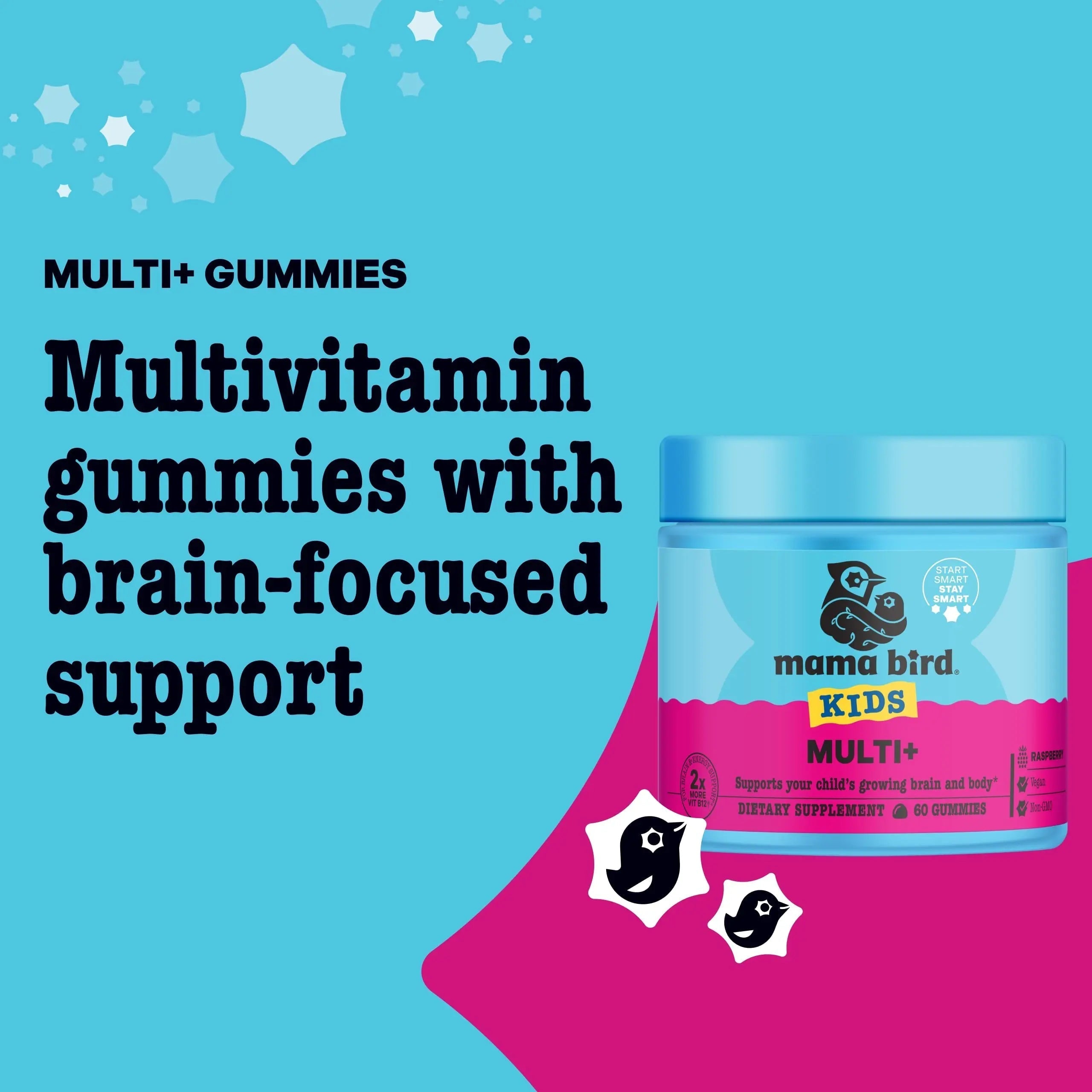 Best Nest Wellness Multi Plus Gummies - Brain Health Support Supplement with Methylated Vitamins - Chewable Multivitamin for Kids Best Nest Wellness uk supplements